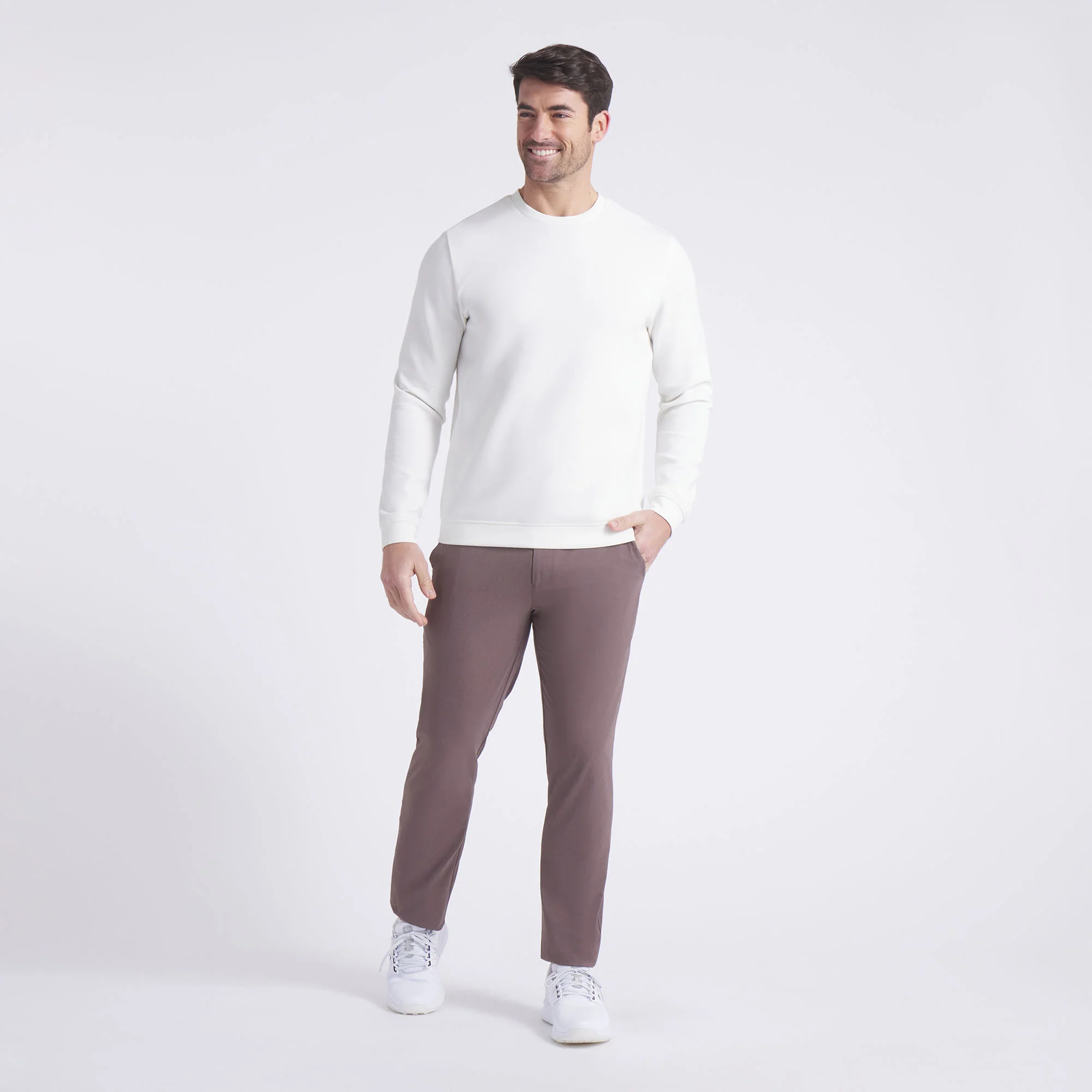 CLOUDSPUN Fleece Crewneck Golf Sweater - Image 2