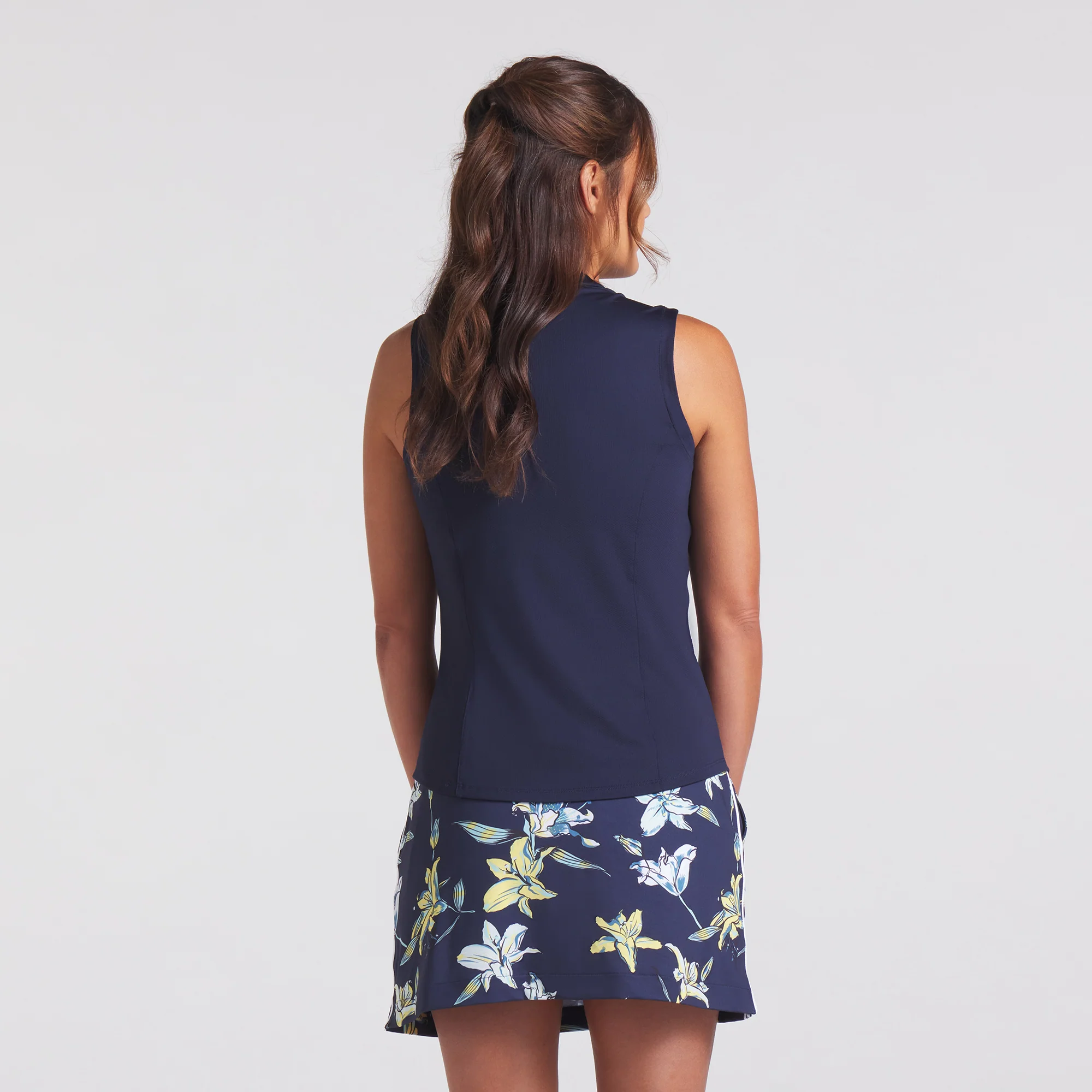 Women's Aerlon Mock Sleeveless Golf Polo - Image 3