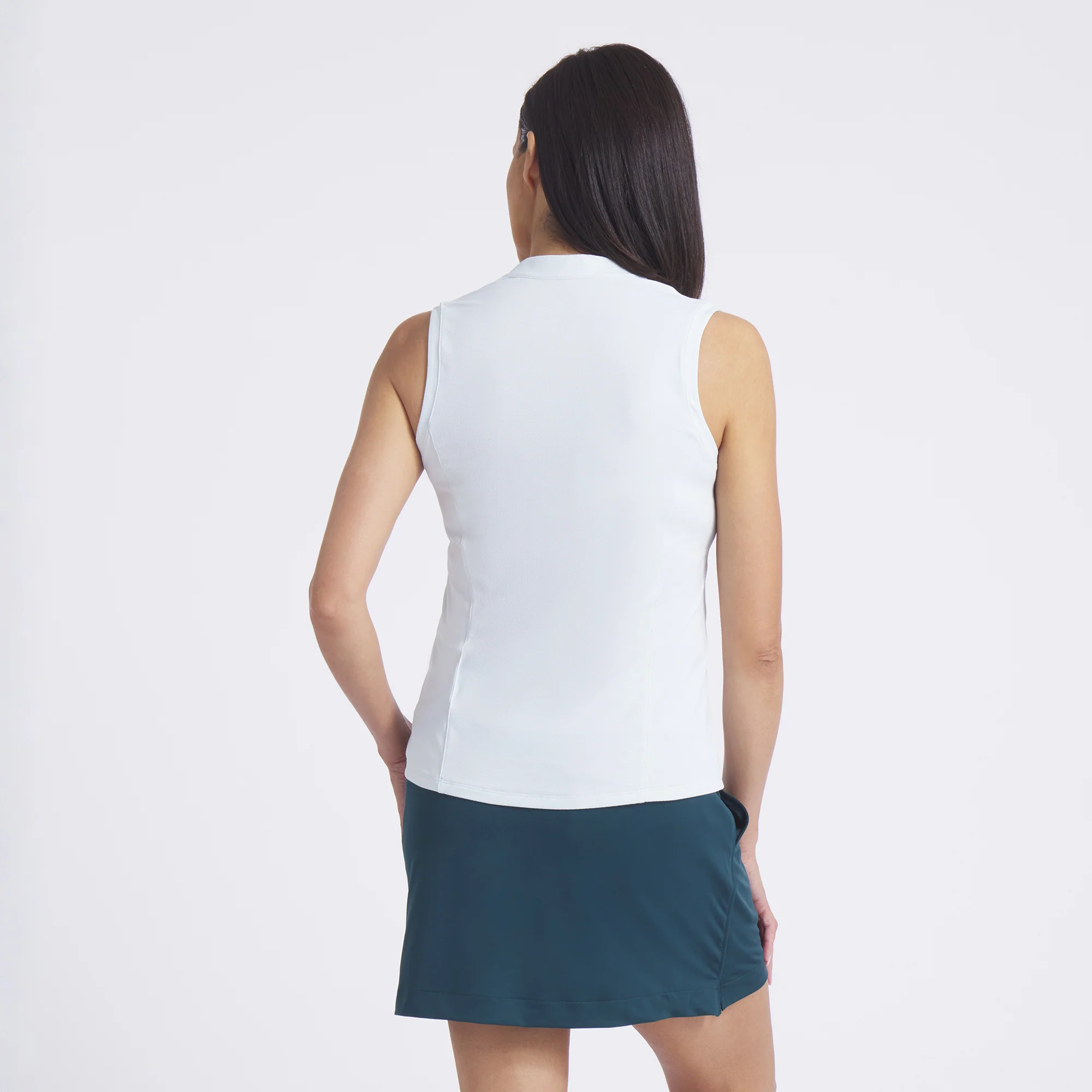 Women's Aerlon Mock Sleeveless Golf Polo - Image 40