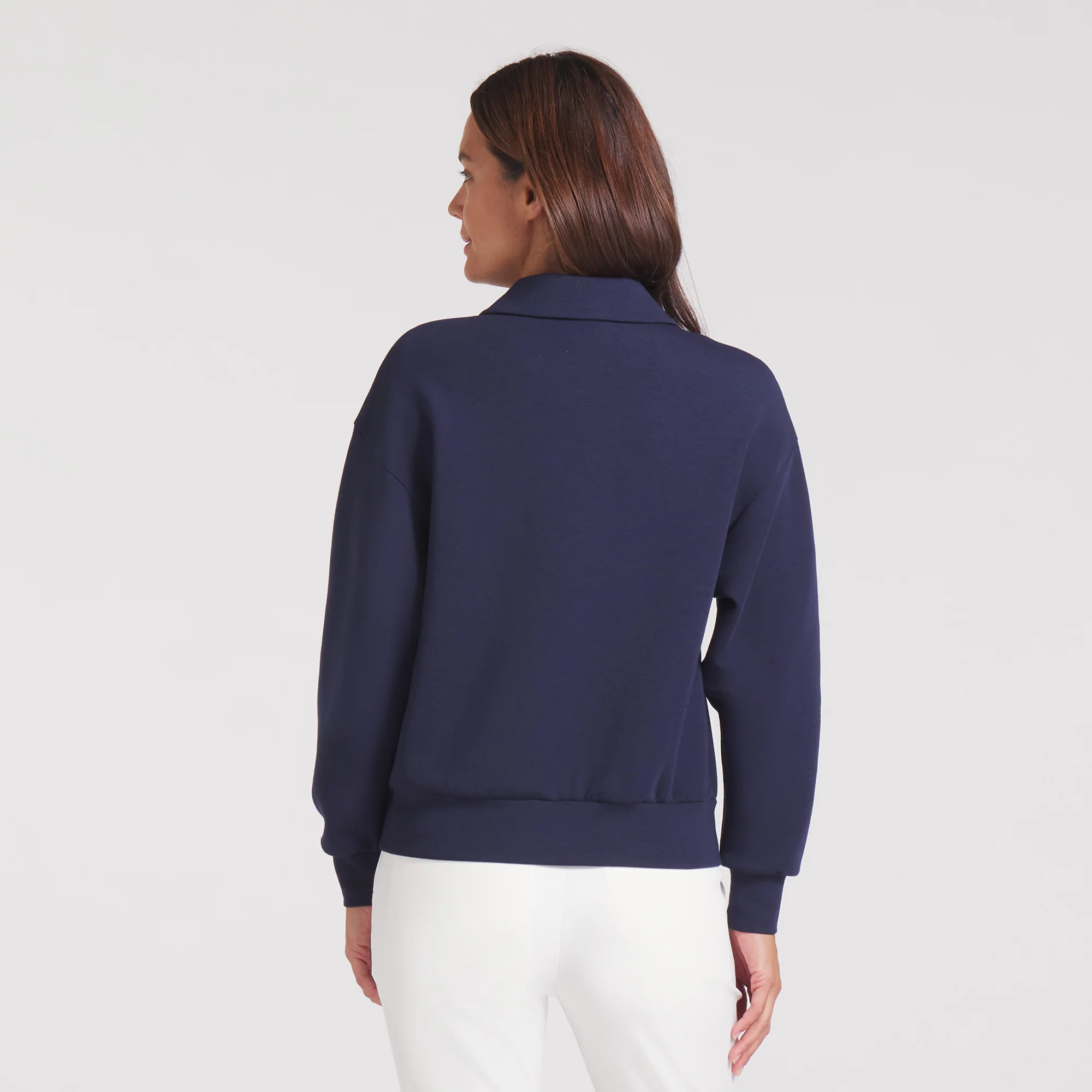 Women's AP Collared Golf 1/4 Zip - Image 2