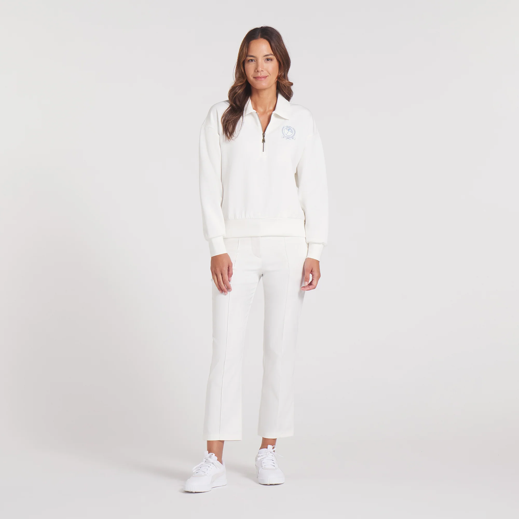 Women's AP Collared Golf 1/4 Zip - Image 9