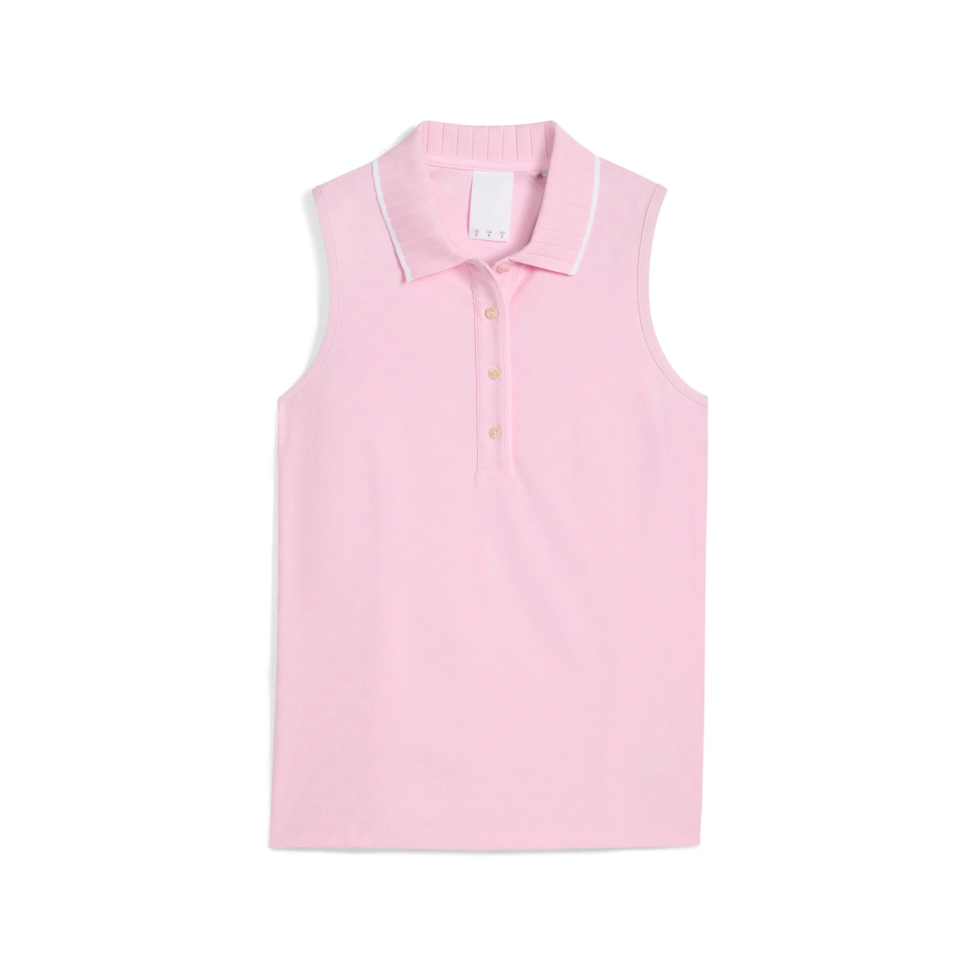Women's AP Jacquard Sleeveless Golf Polo - Image 11