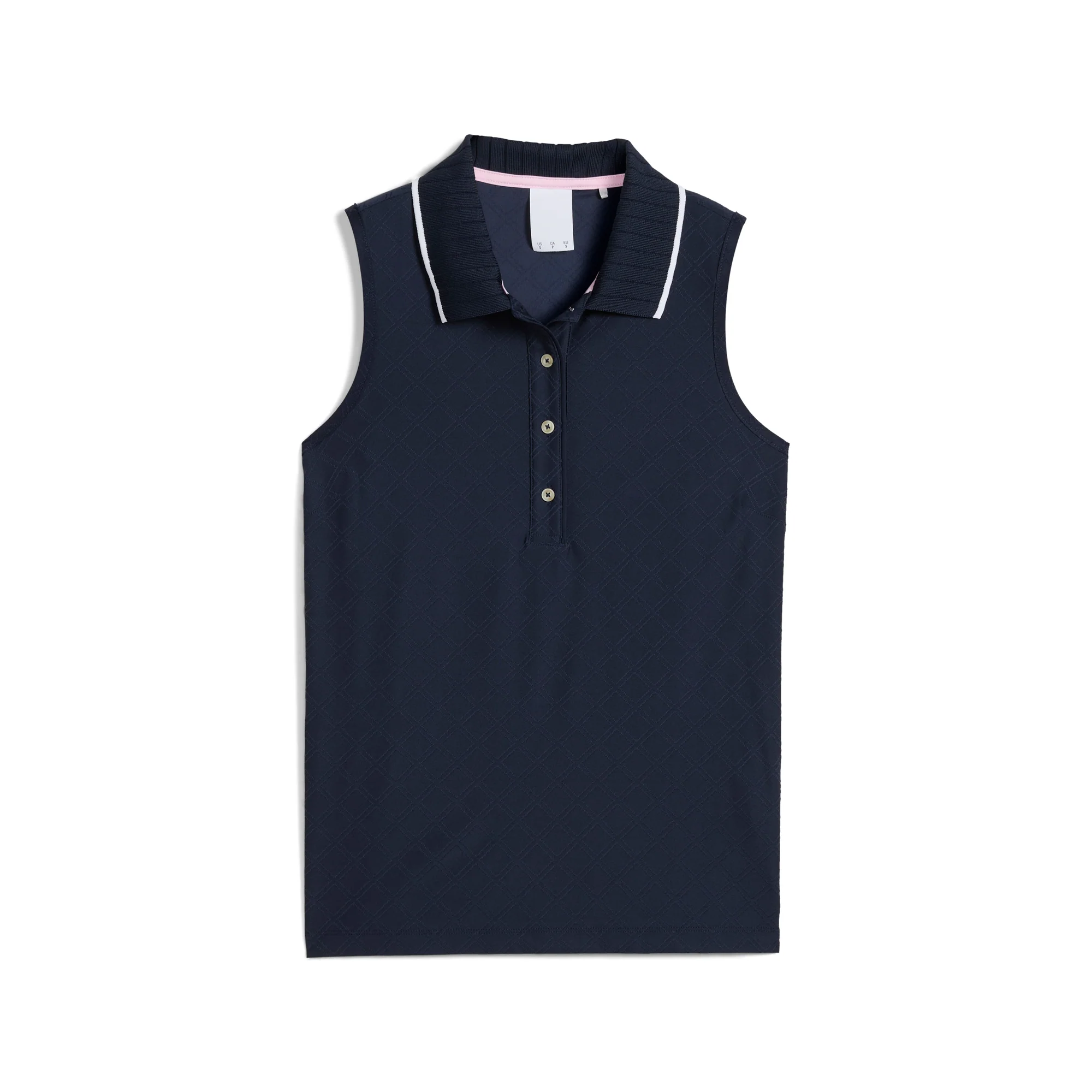 Women's AP Jacquard Sleeveless Golf Polo - Image 5