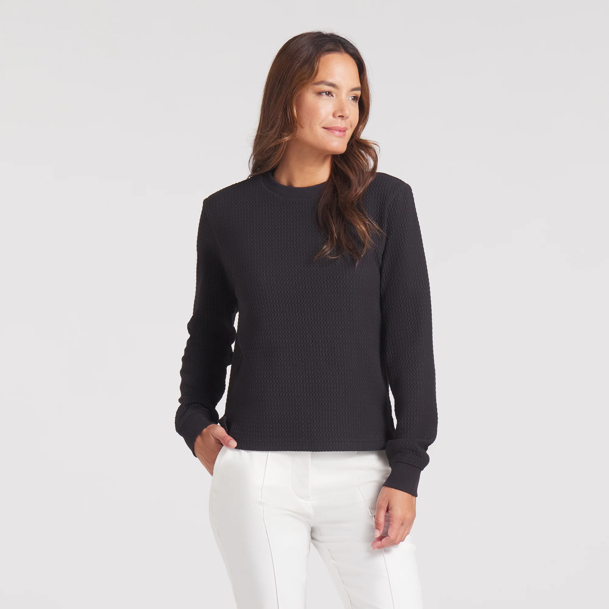 Women's Boulder Crew Golf Sweater - Image 2