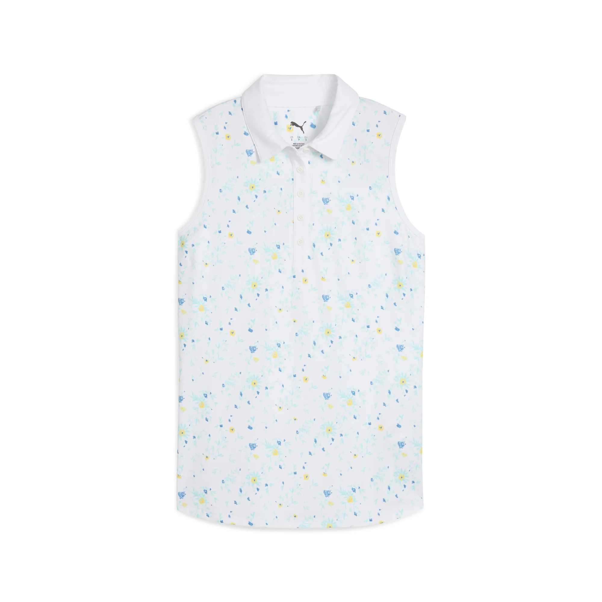 Women's CLOUDSPUN Garden Floral Sleeveless Golf Polo