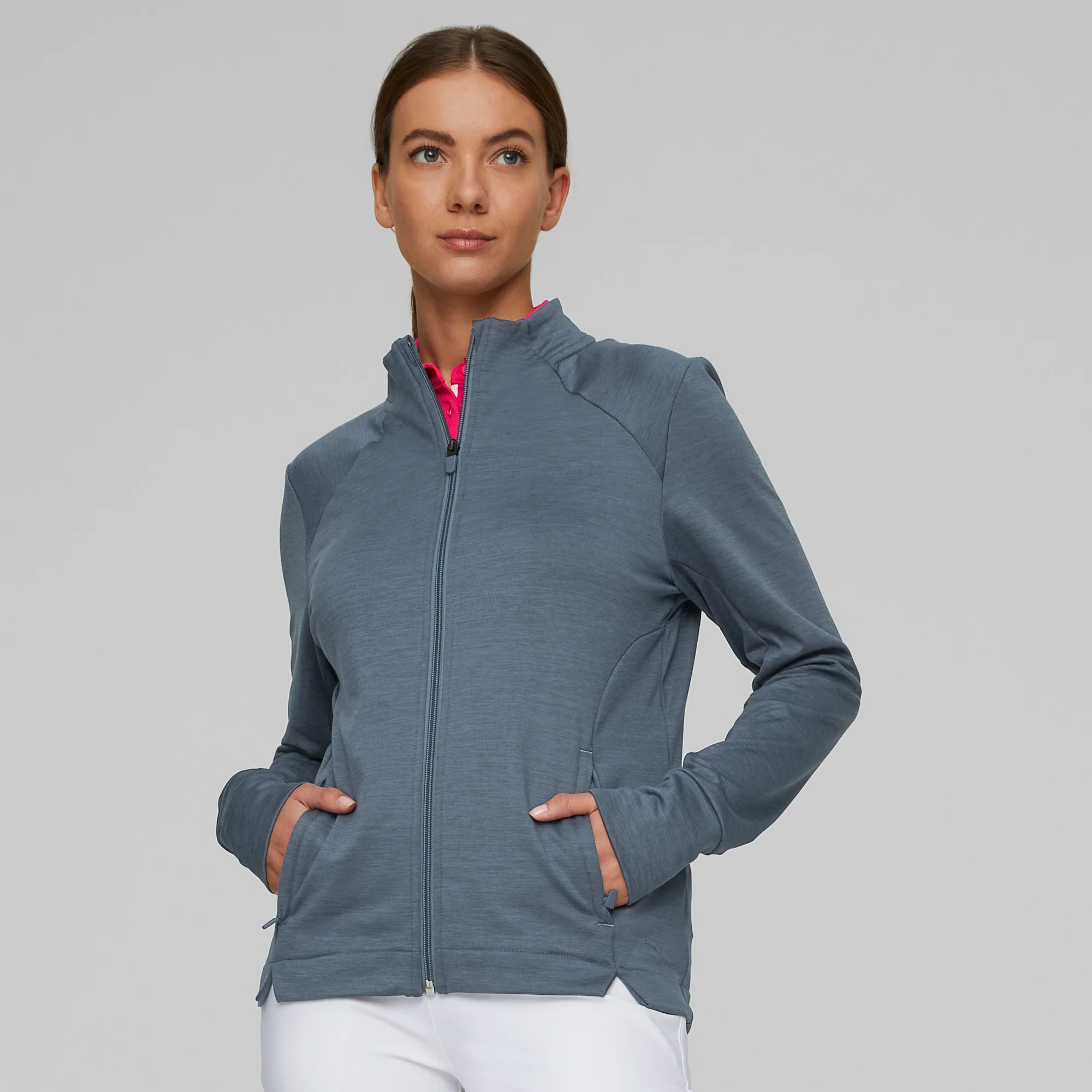 Women's CLOUDSPUN Heather Full Zip Golf Jacket - Image 13