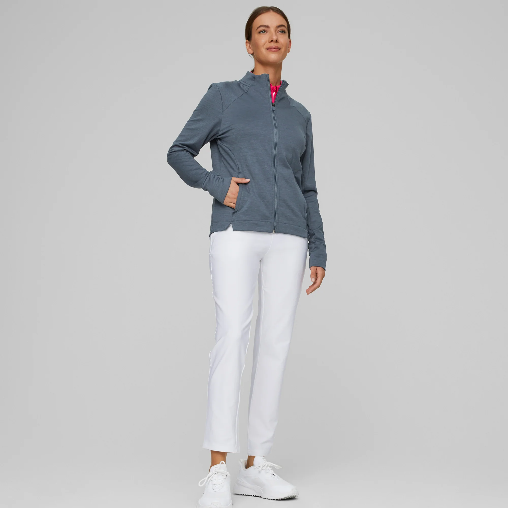 Women's CLOUDSPUN Heather Full Zip Golf Jacket - Image 16