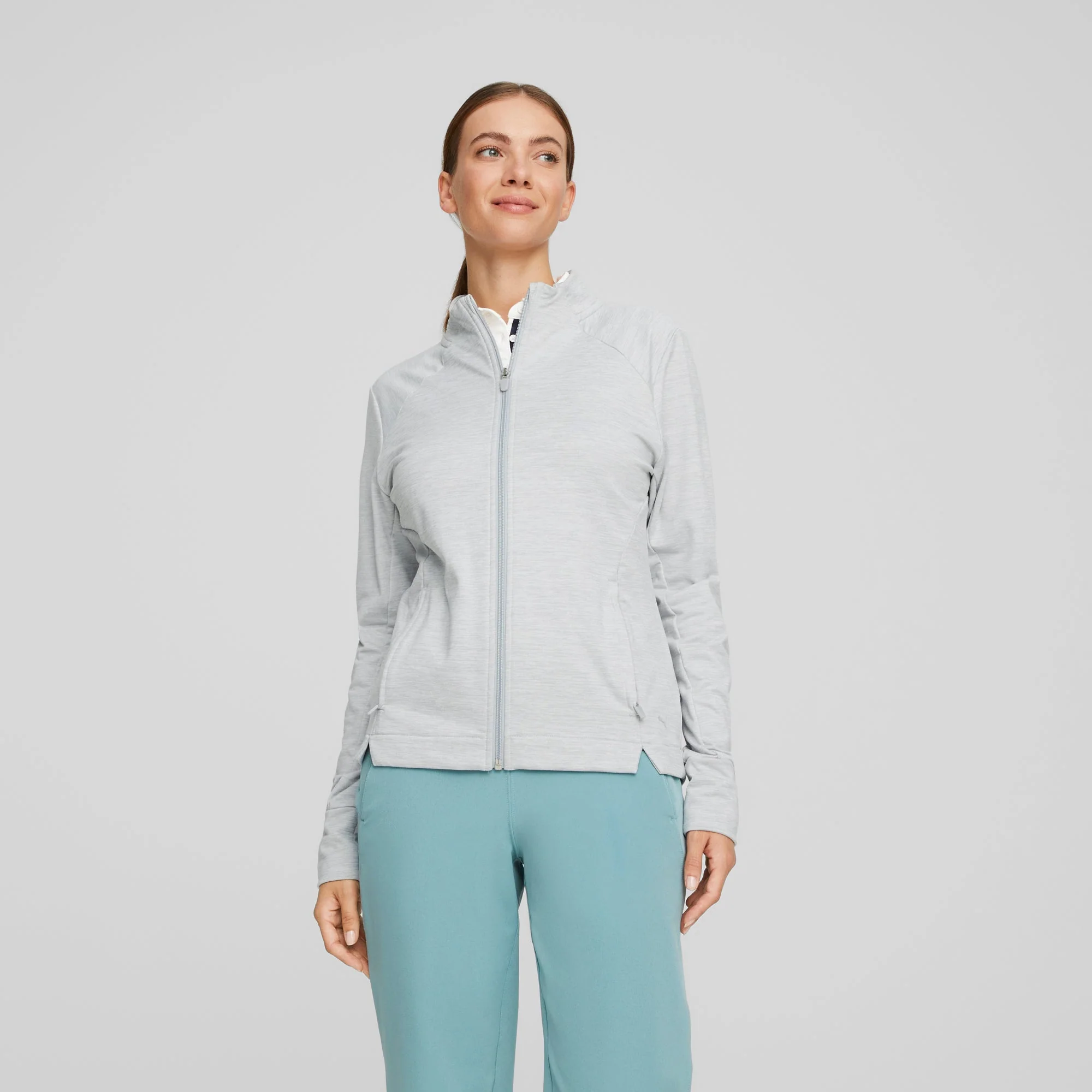 Women's CLOUDSPUN Heather Full Zip Golf Jacket - Image 19