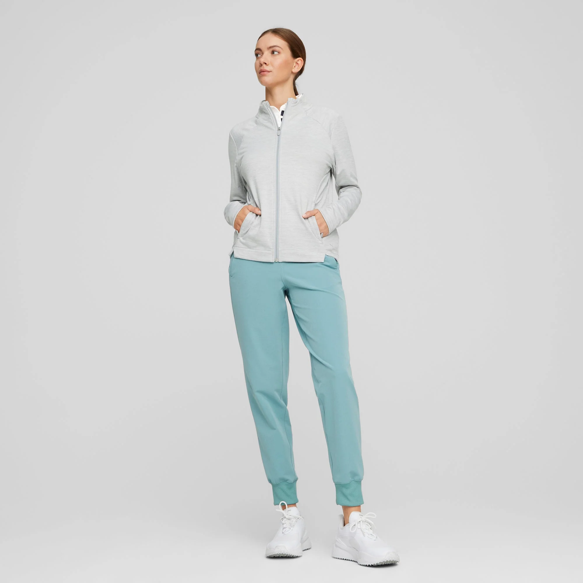Women's CLOUDSPUN Heather Full Zip Golf Jacket - Image 22