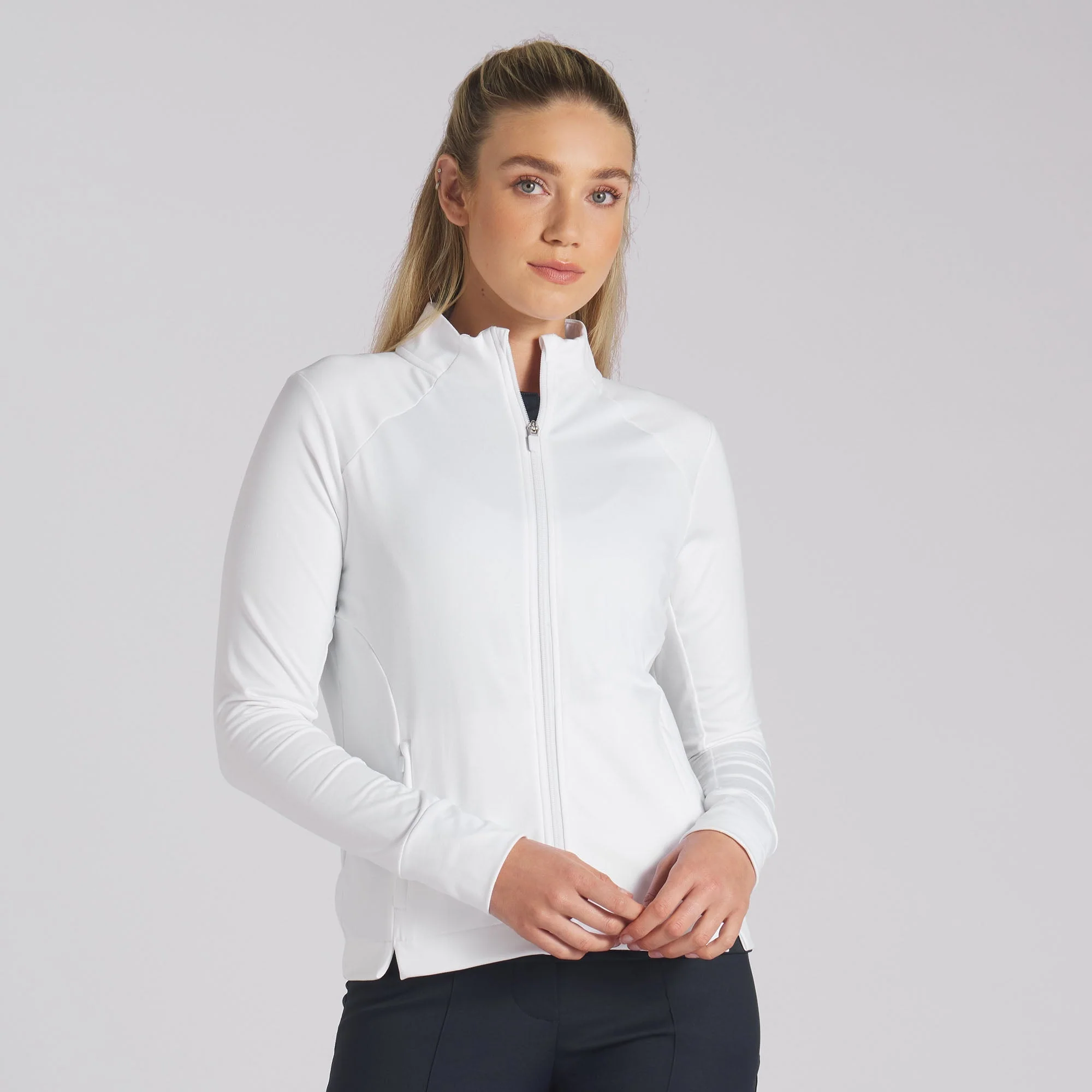 Women's CLOUDSPUN Heather Full Zip Golf Jacket - Image 25