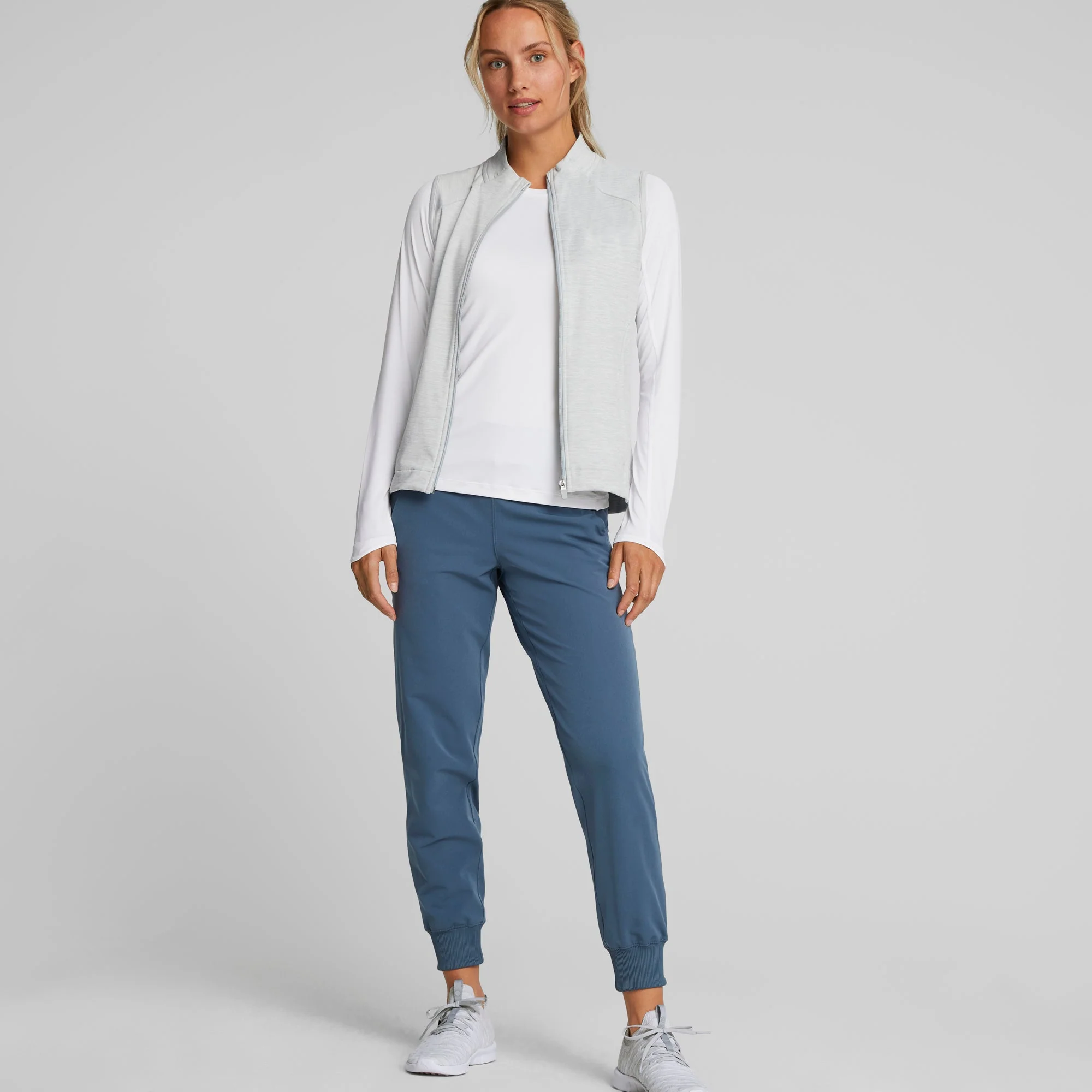 Women's CLOUDSPUN Heather Full Zip Golf Vest - Image 22