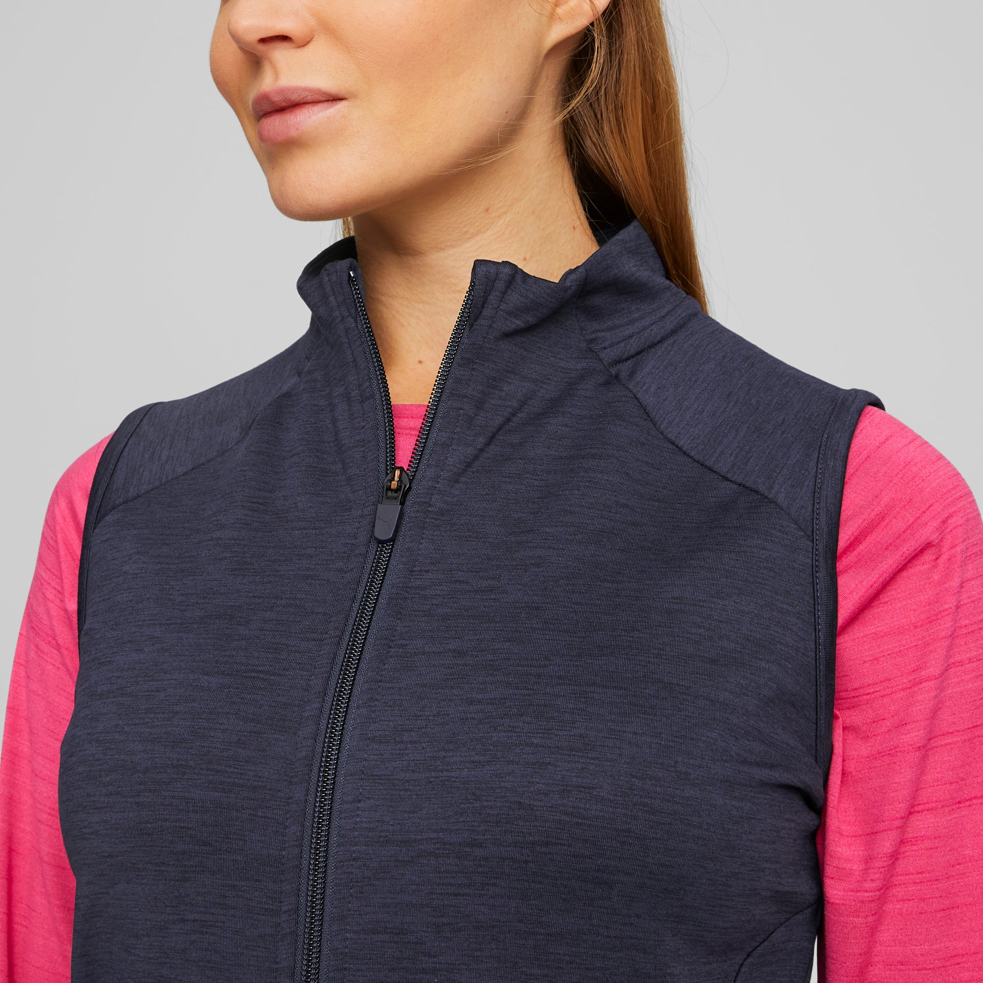 Women's CLOUDSPUN Heather Full Zip Golf Vest - Image 9