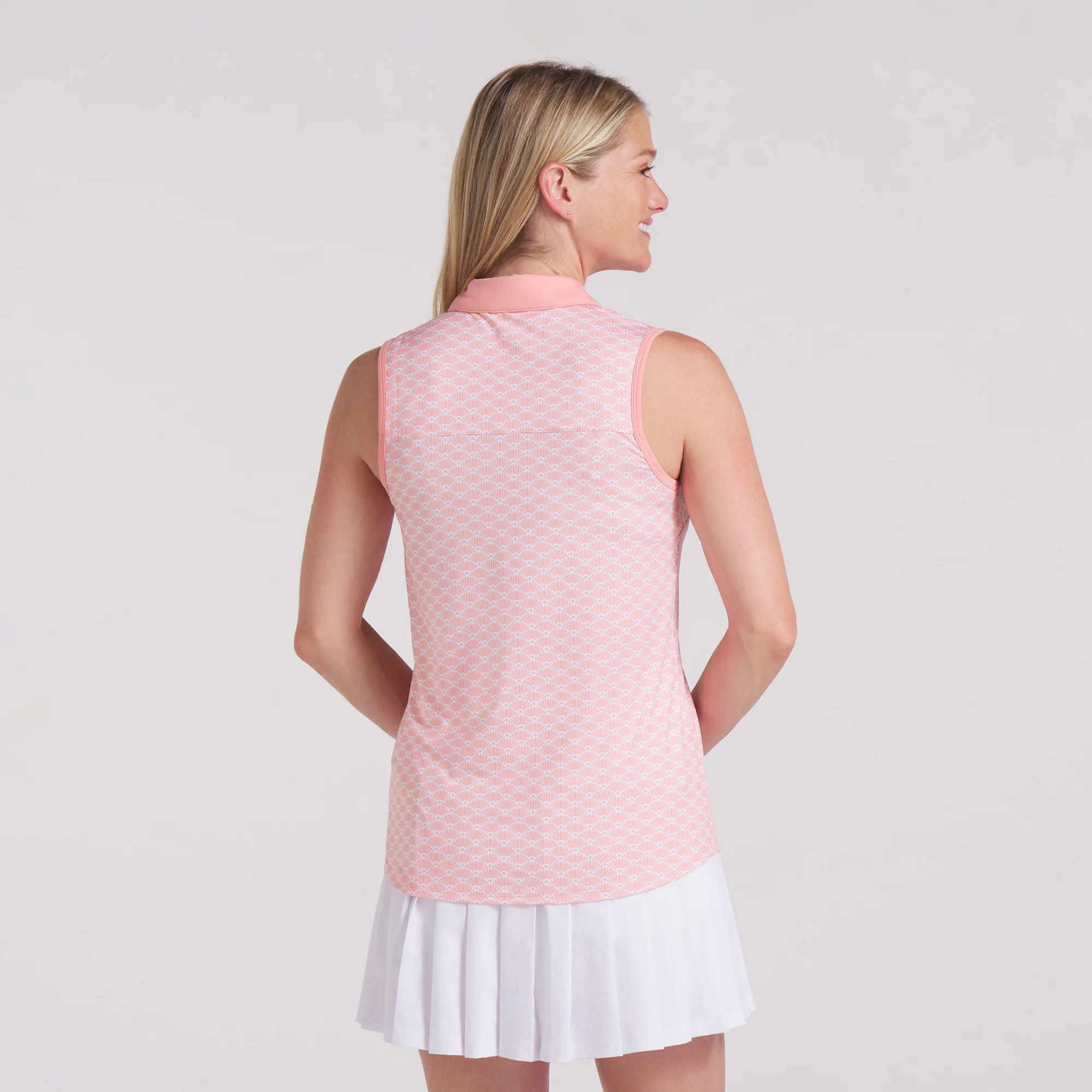 Women's CLOUDSPUN Scallop Sleeveless Golf Polo - Image 20