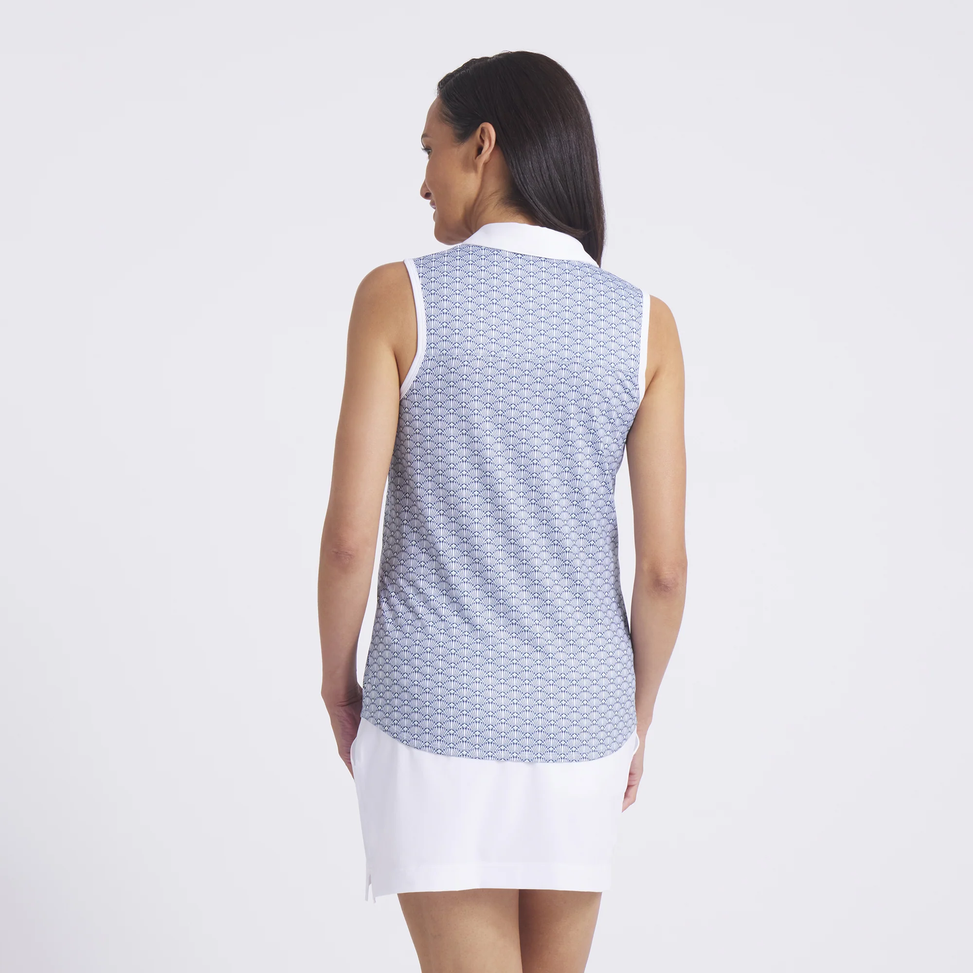 Women's CLOUDSPUN Scallop Sleeveless Golf Polo - Image 26