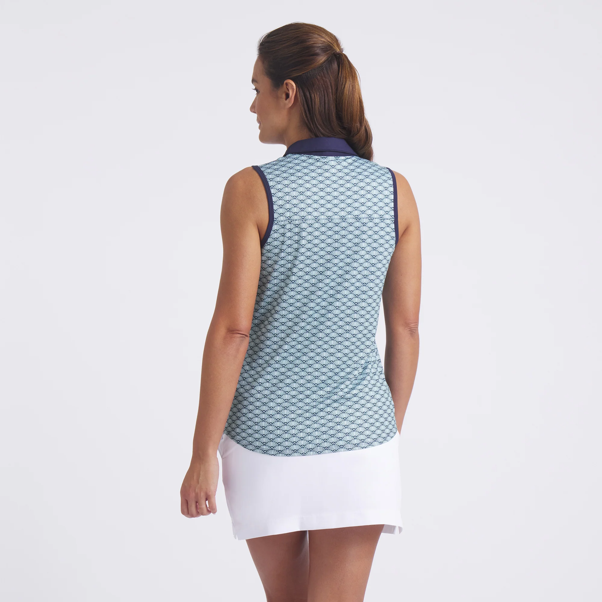 Women's CLOUDSPUN Scallop Sleeveless Golf Polo - Image 32