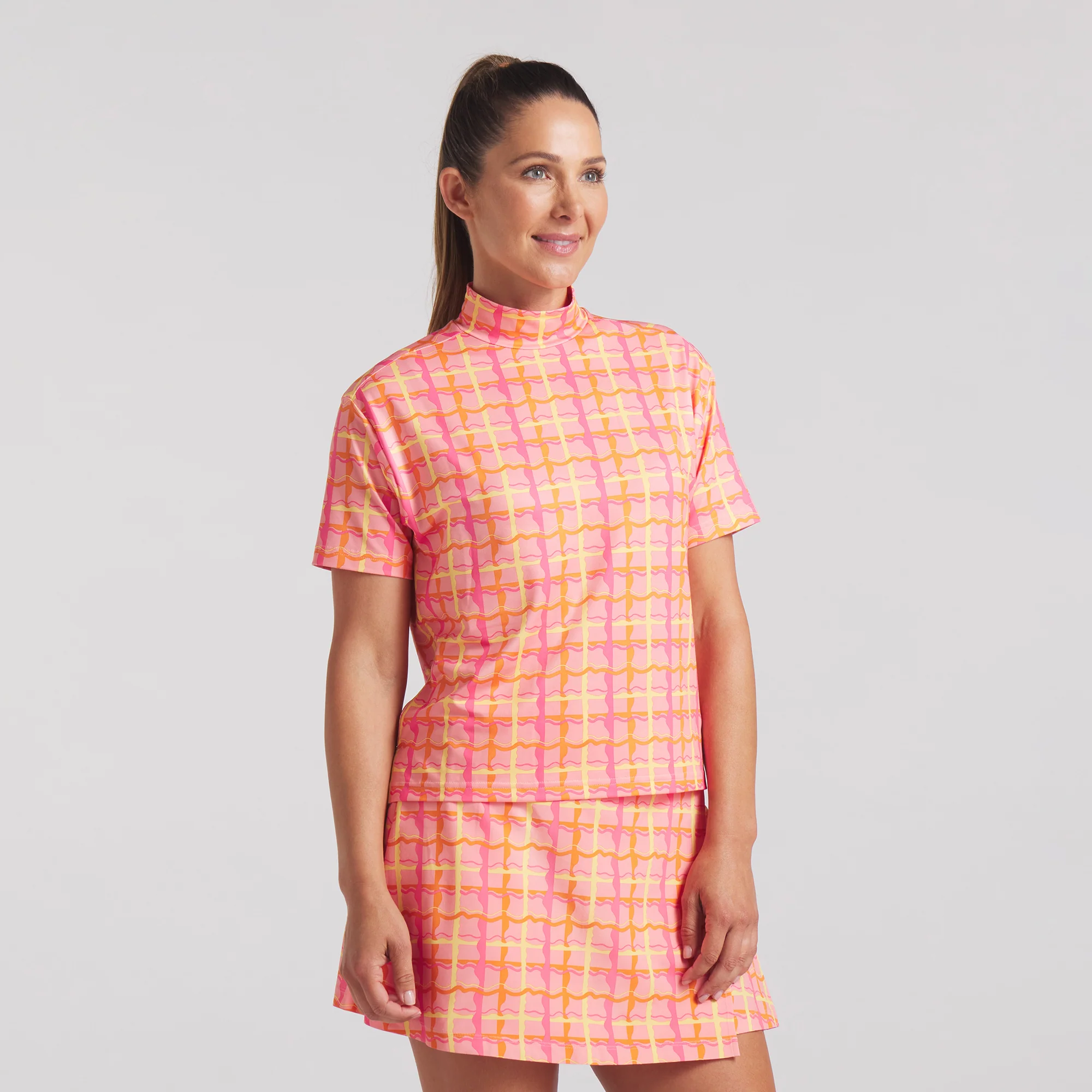 Women's Puma x Dani Dazey CLOUDSPUN Mock Neck Golf Polo