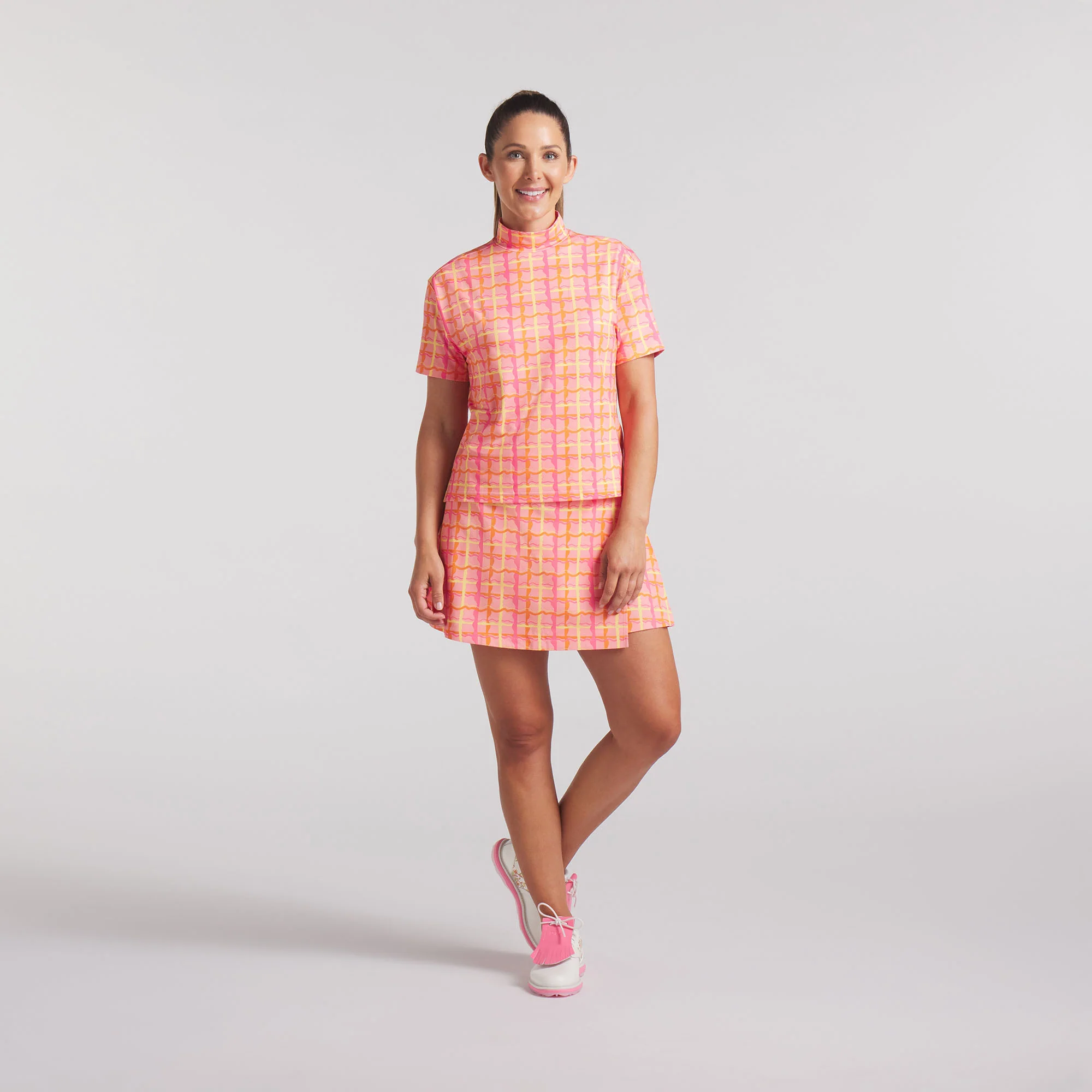 Women's Puma x Dani Dazey CLOUDSPUN Mock Neck Golf Polo - Image 3