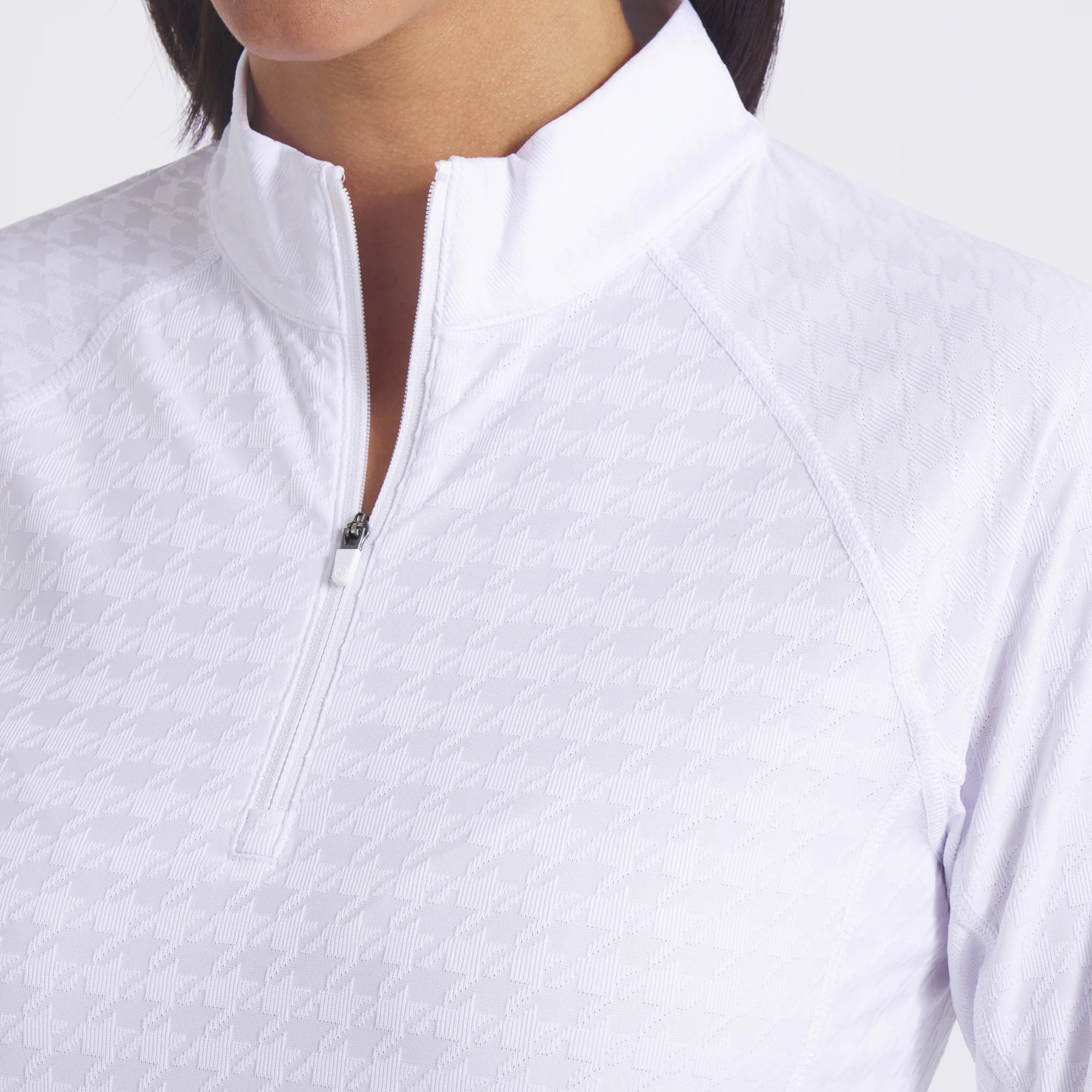 Women's Houndstooth Golf 1/4 Zip - Image 9