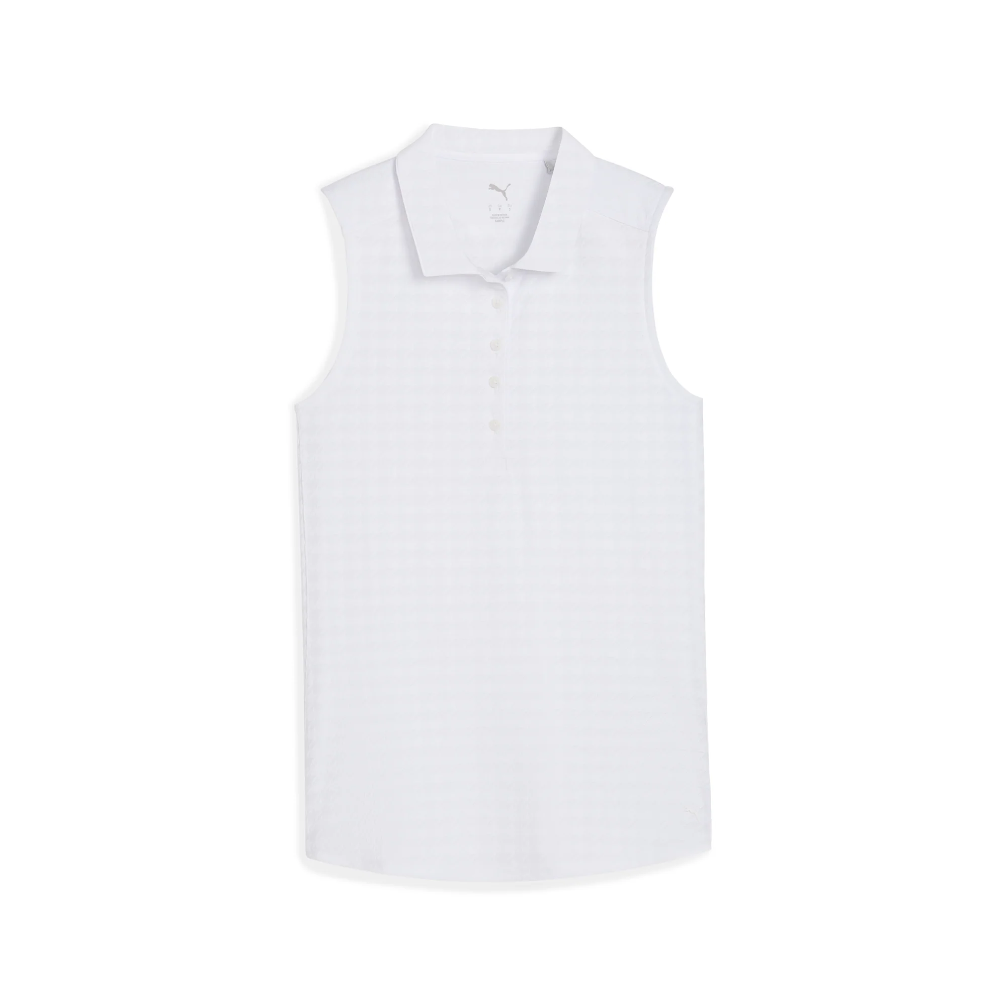 Women's Houndstooth Sleeveless Golf Polo - Image 11
