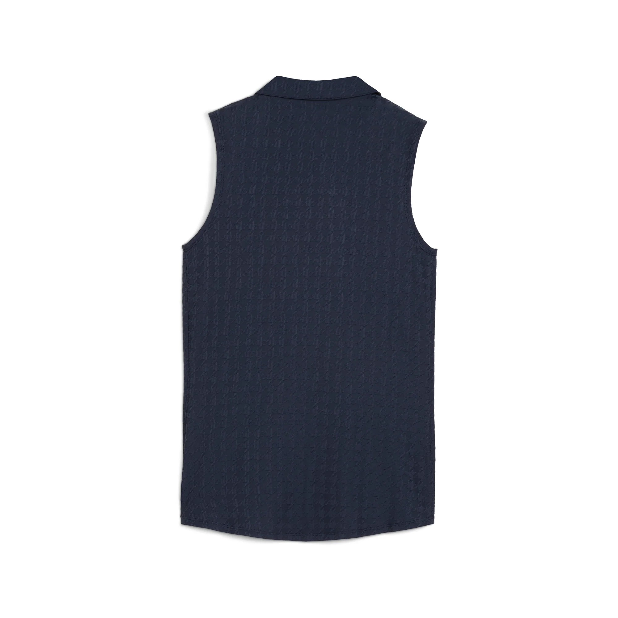 Women's Houndstooth Sleeveless Golf Polo - Image 6