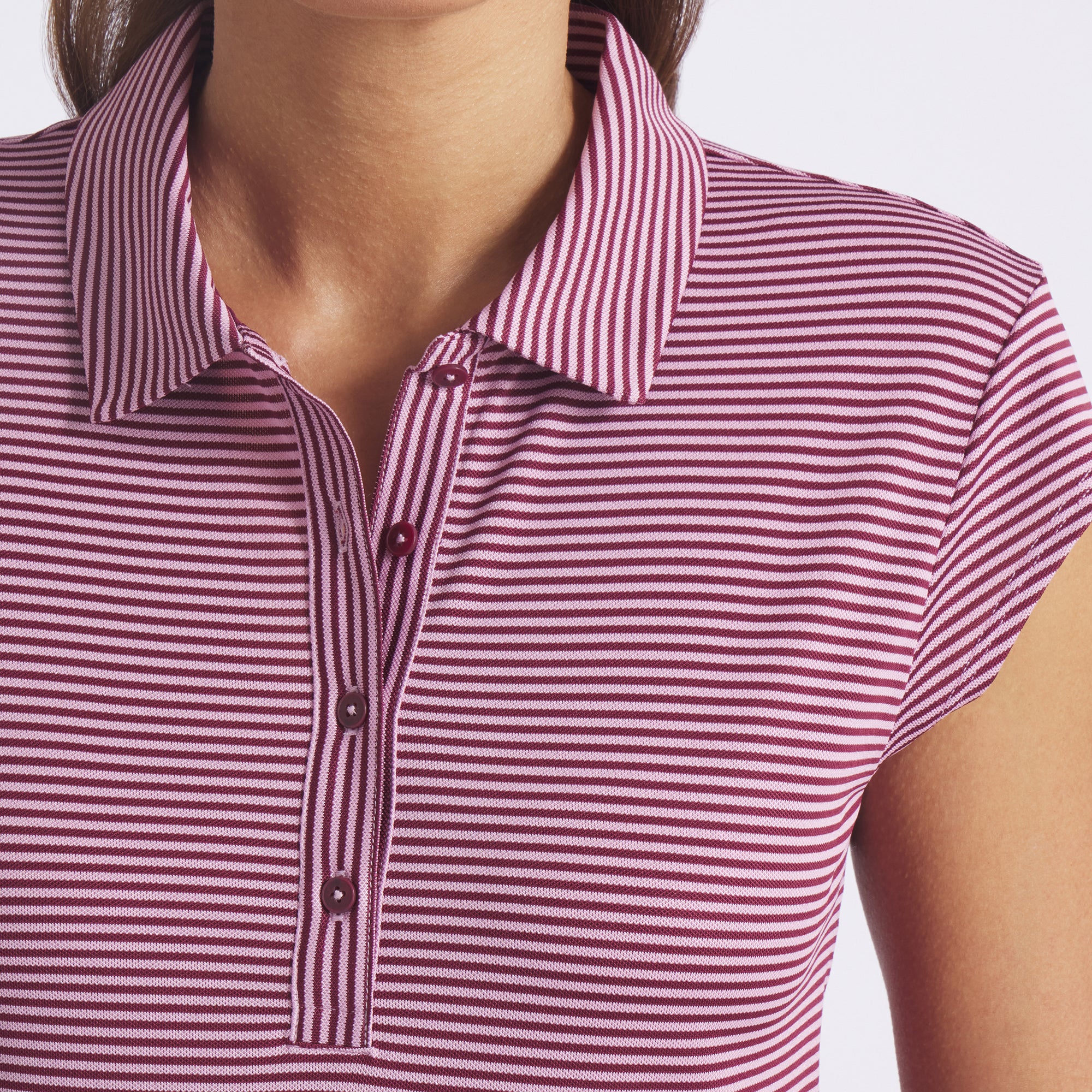 Women's Isle Pique Cap Sleeve Golf Polo - Image 15