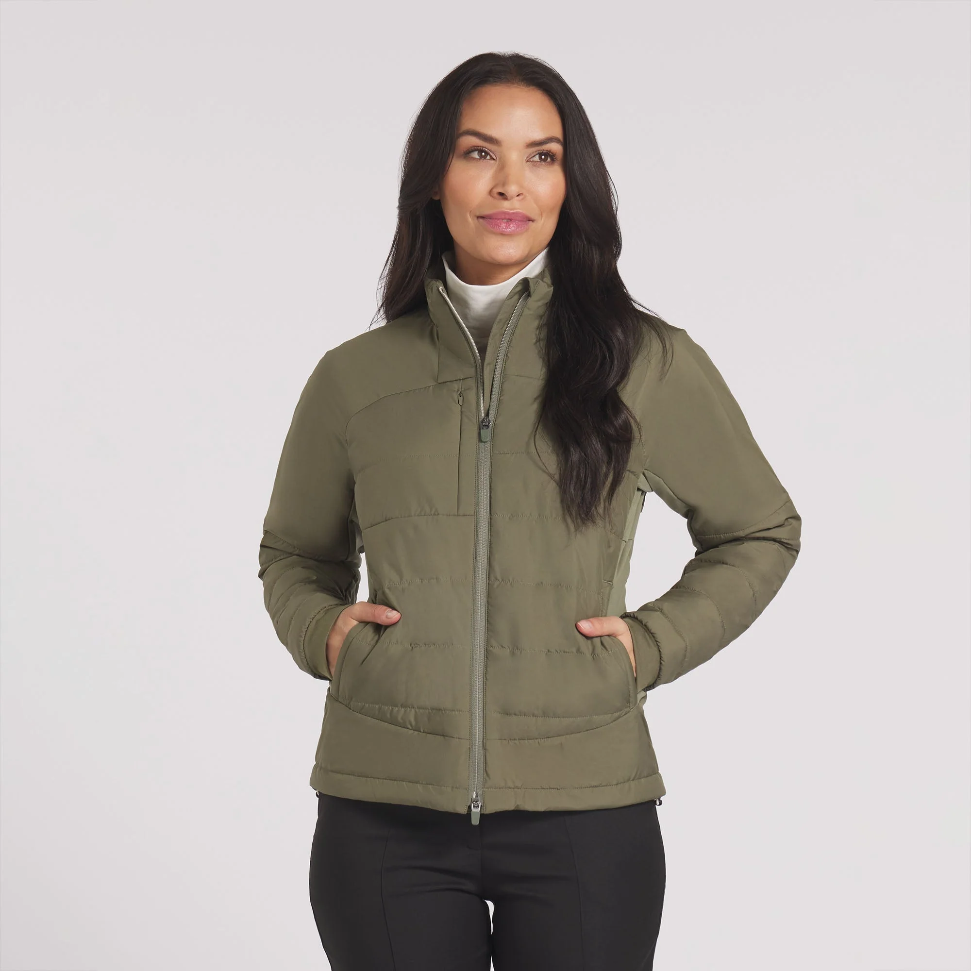 Women's Kyley Quilted Golf Jacket - Image 13