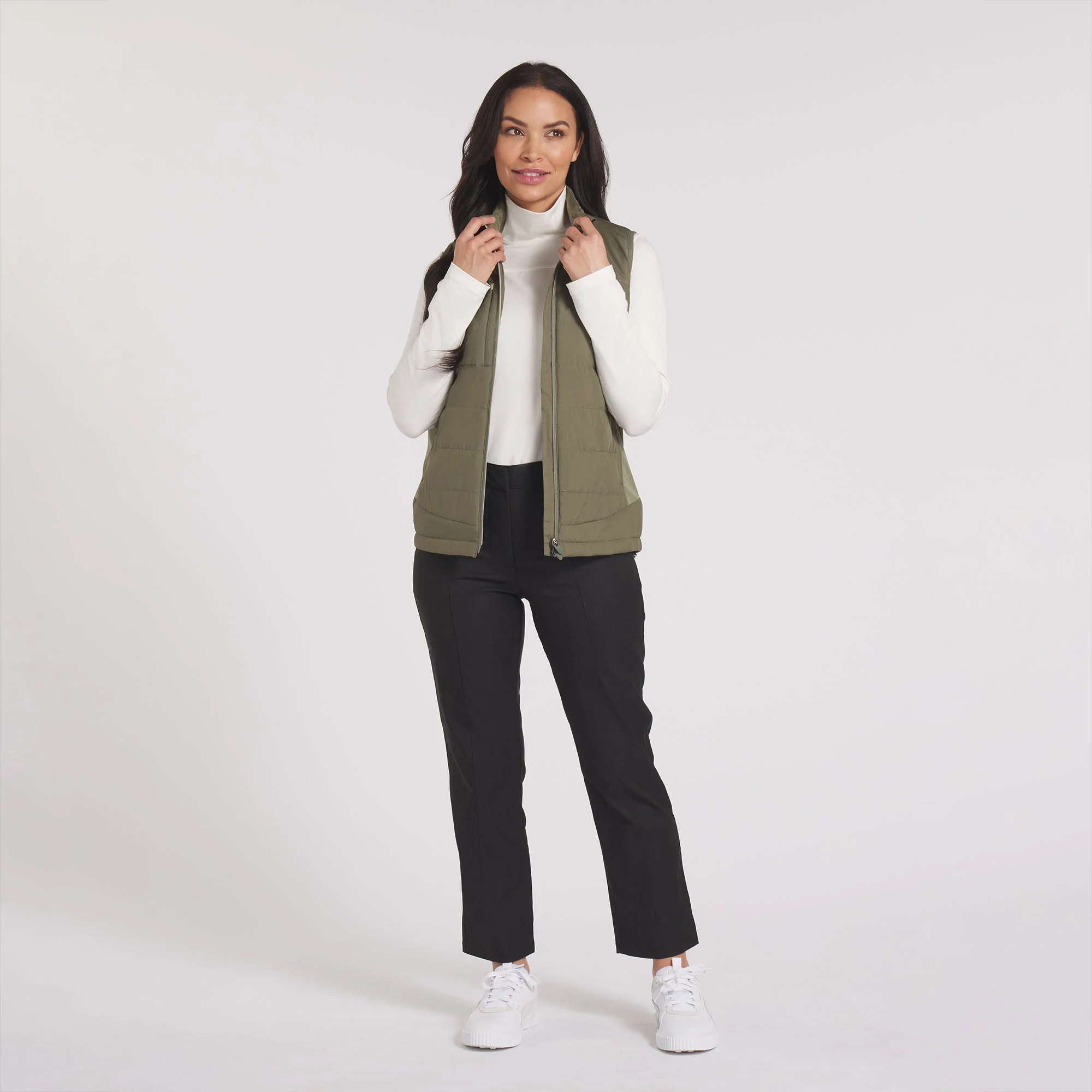 Women's Kyley Quilted Golf Vest - Image 15