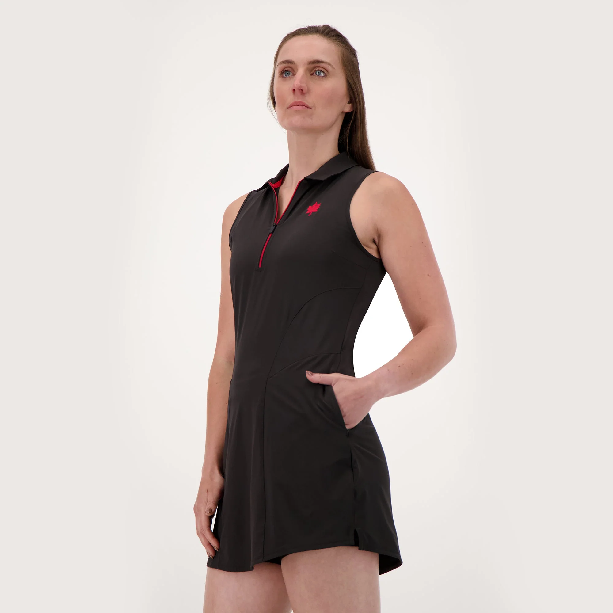Women's Maple Solid Golf Dress - Image 7