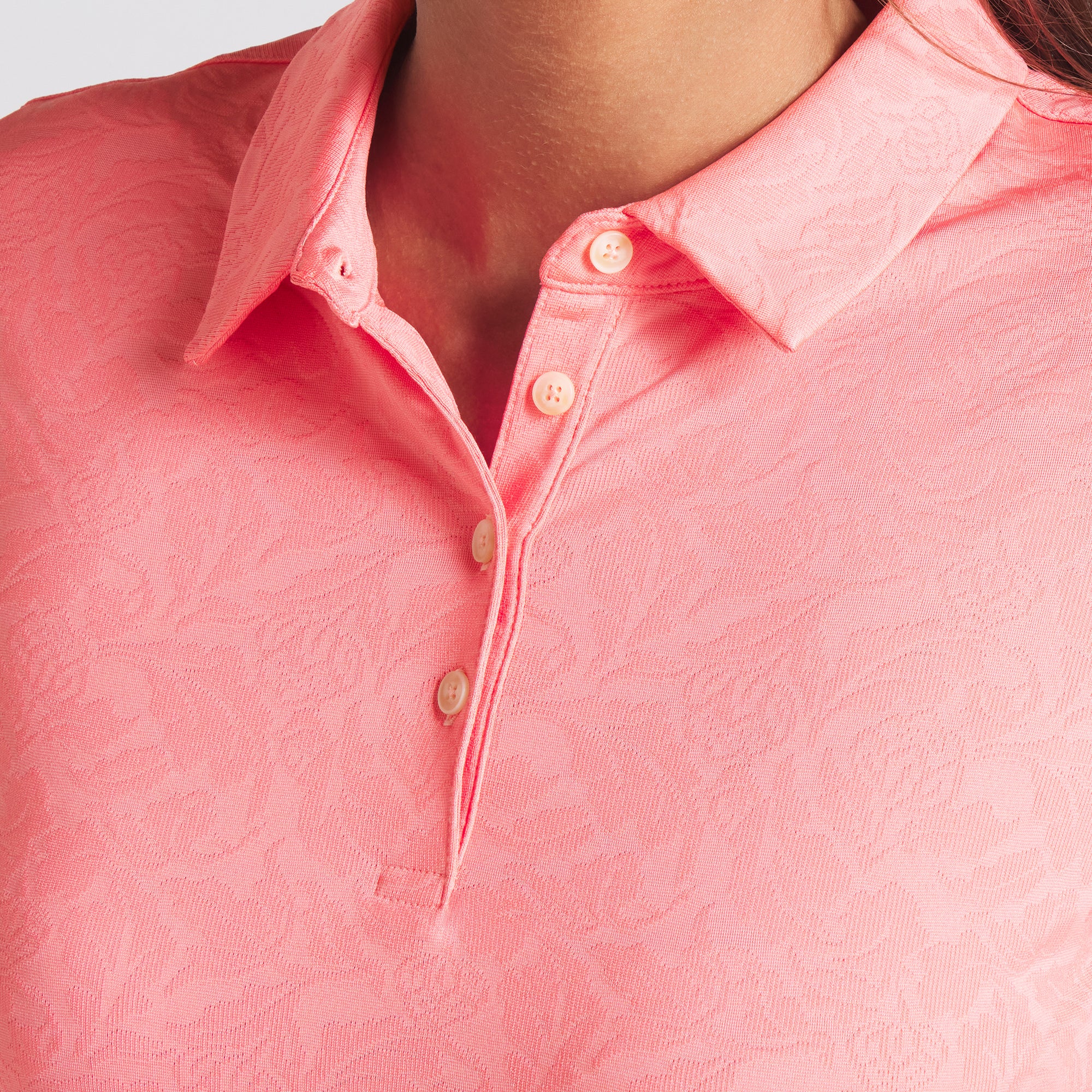 Women's MATTR Lianas Jacquard Golf Polo - Image 10