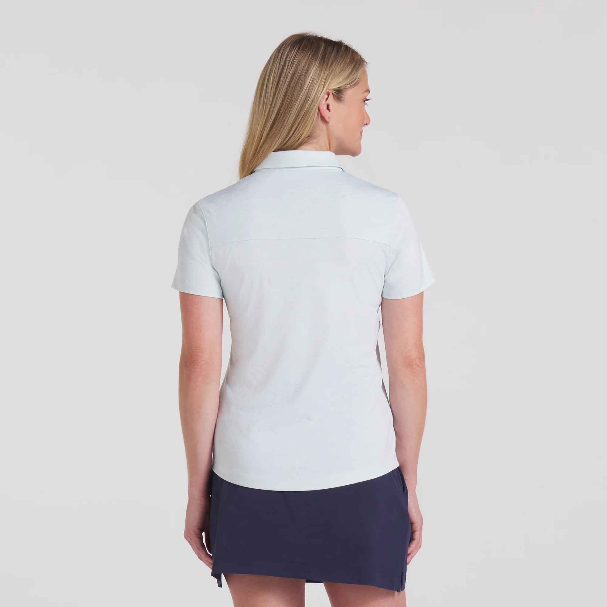 Women's MATTR Lianas Jacquard Golf Polo - Image 3