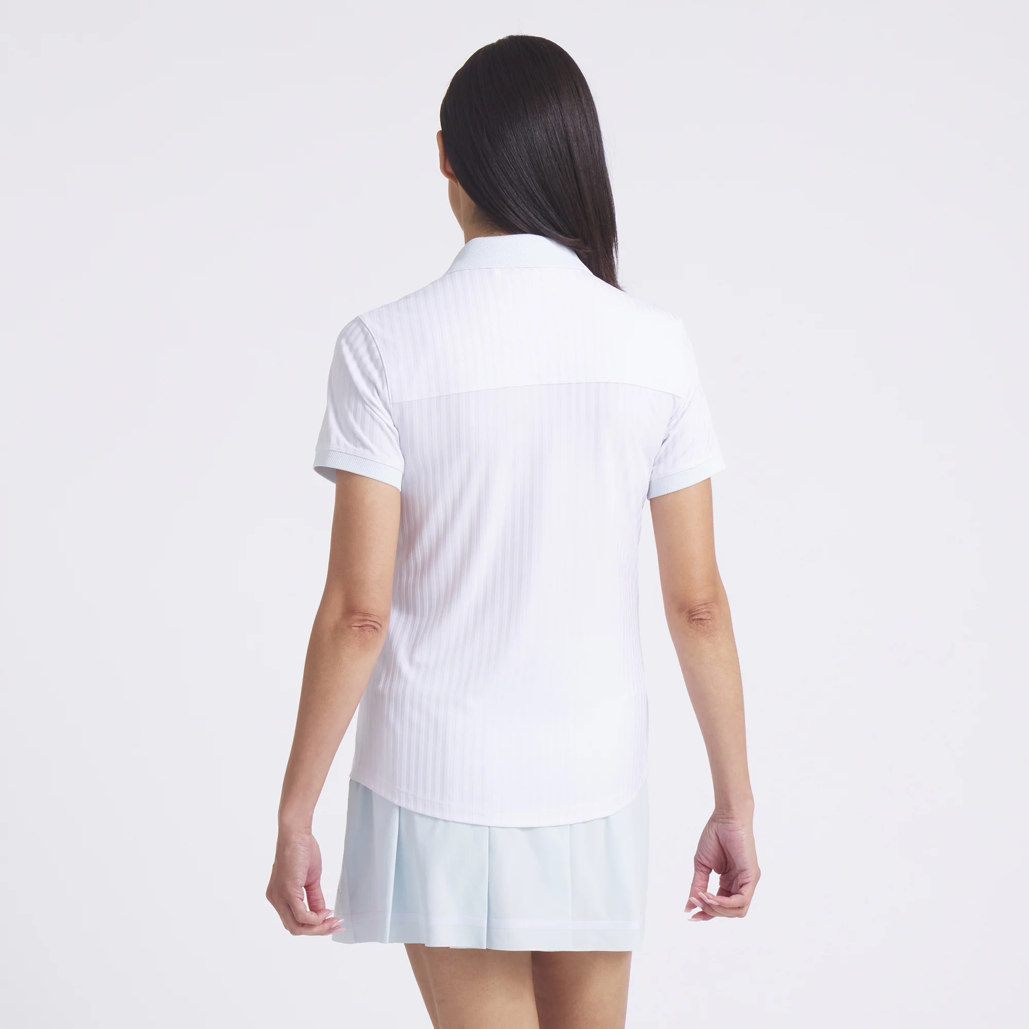 Women's MATTR Stripe Jacquard Golf Polo - Image 2