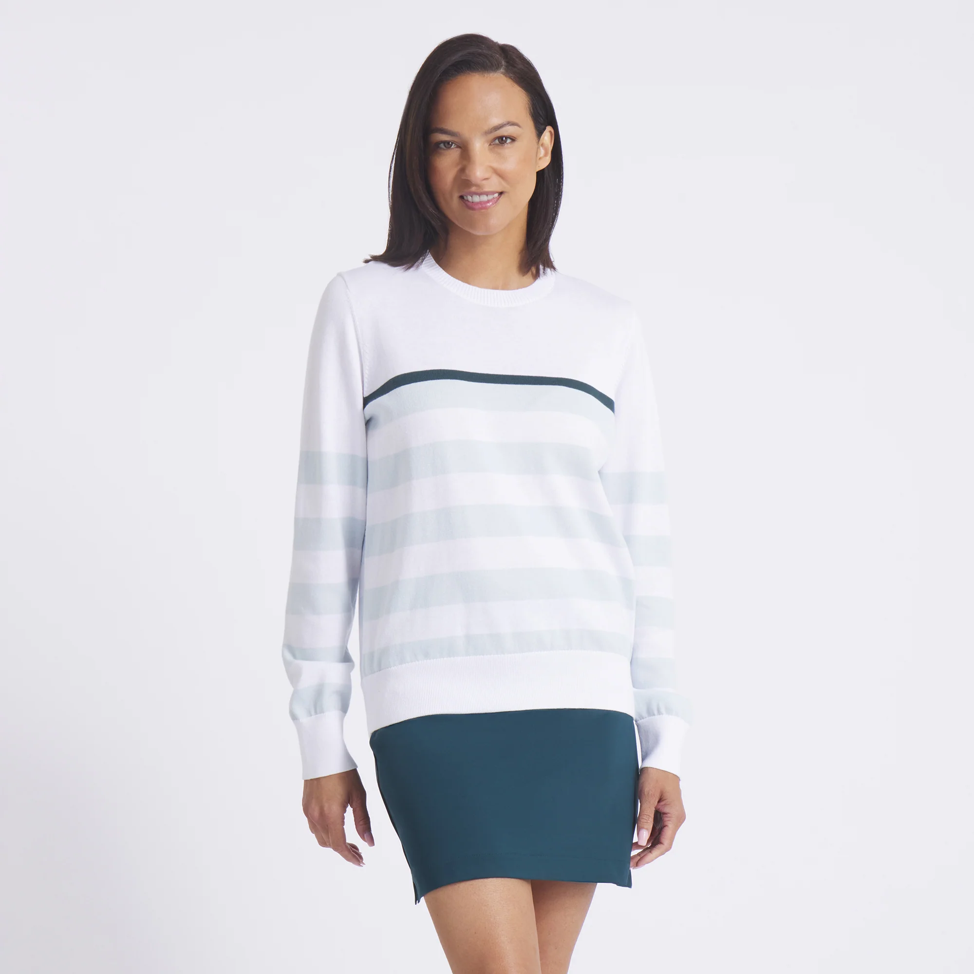 Women's Resort Stripe Golf Sweater - Image 18