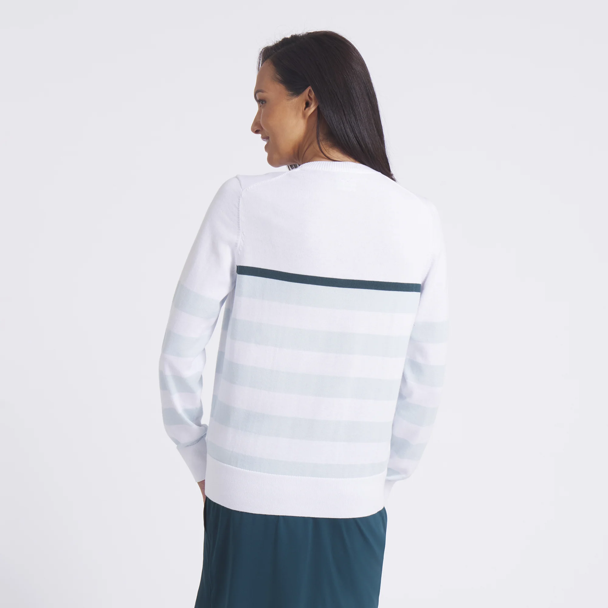 Women's Resort Stripe Golf Sweater - Image 19