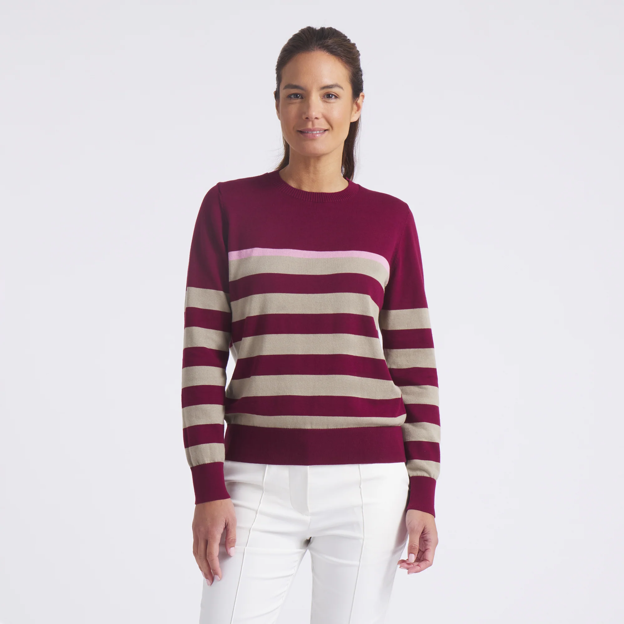 Women's Resort Stripe Golf Sweater - Image 24