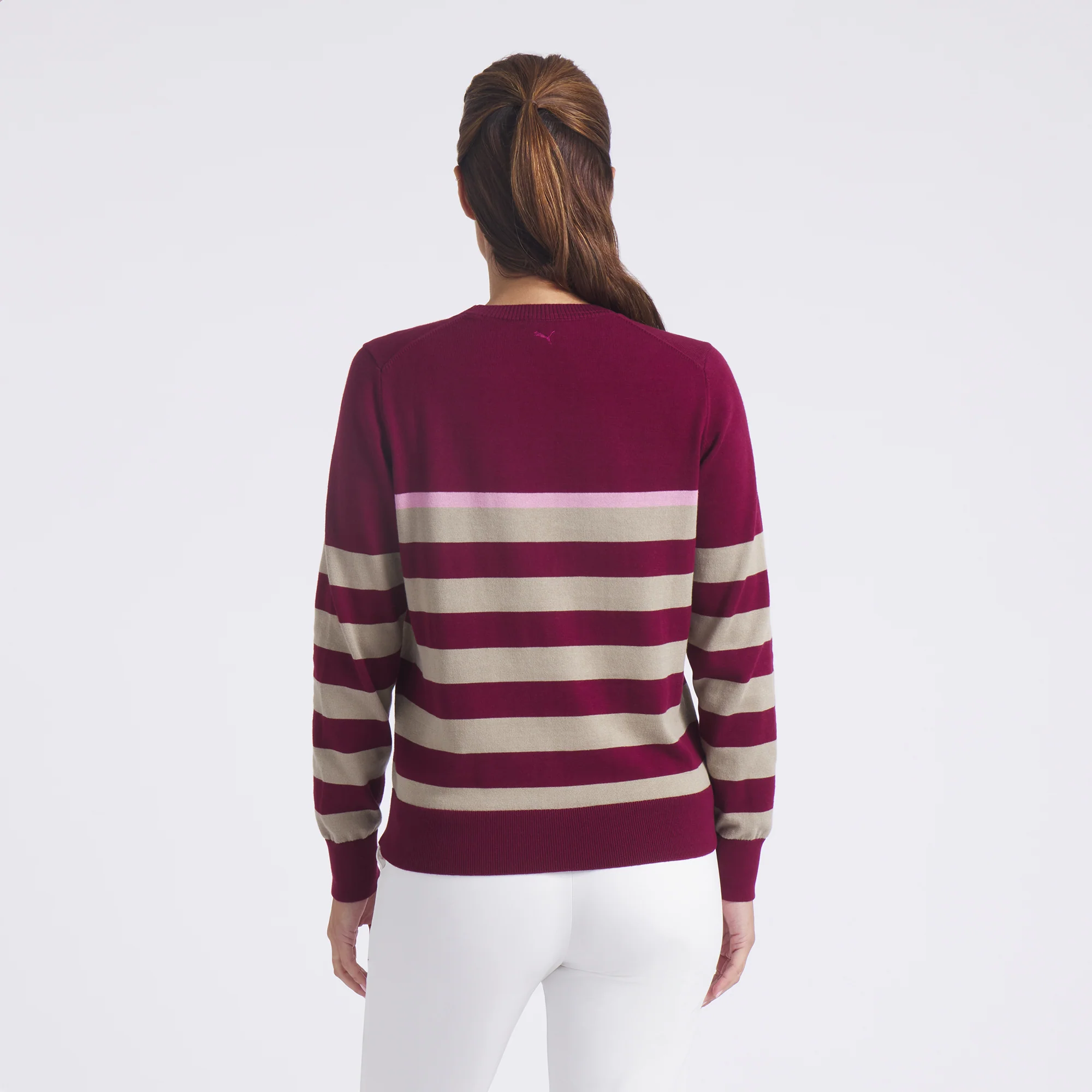 Women's Resort Stripe Golf Sweater - Image 25
