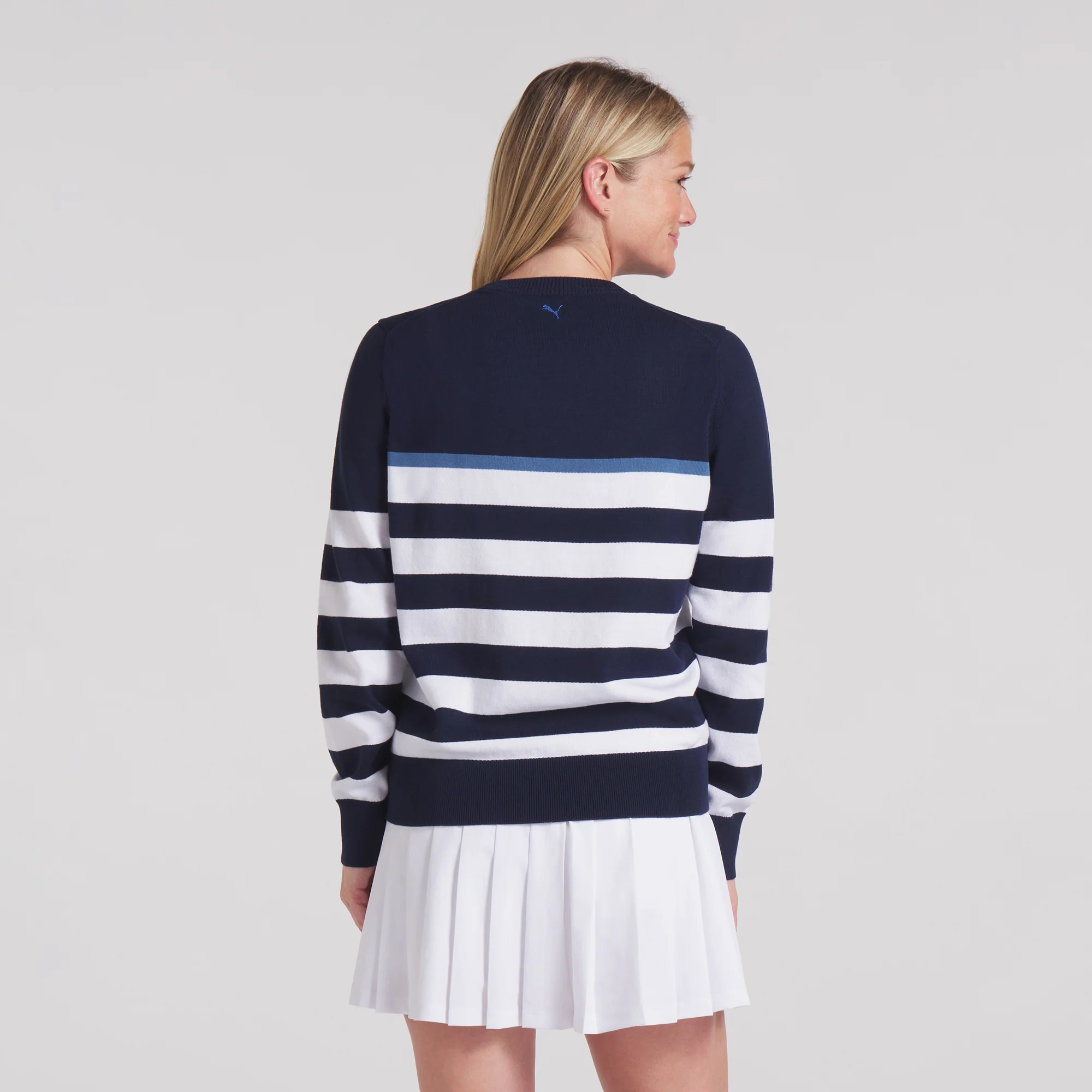 Women's Resort Stripe Golf Sweater - Image 3