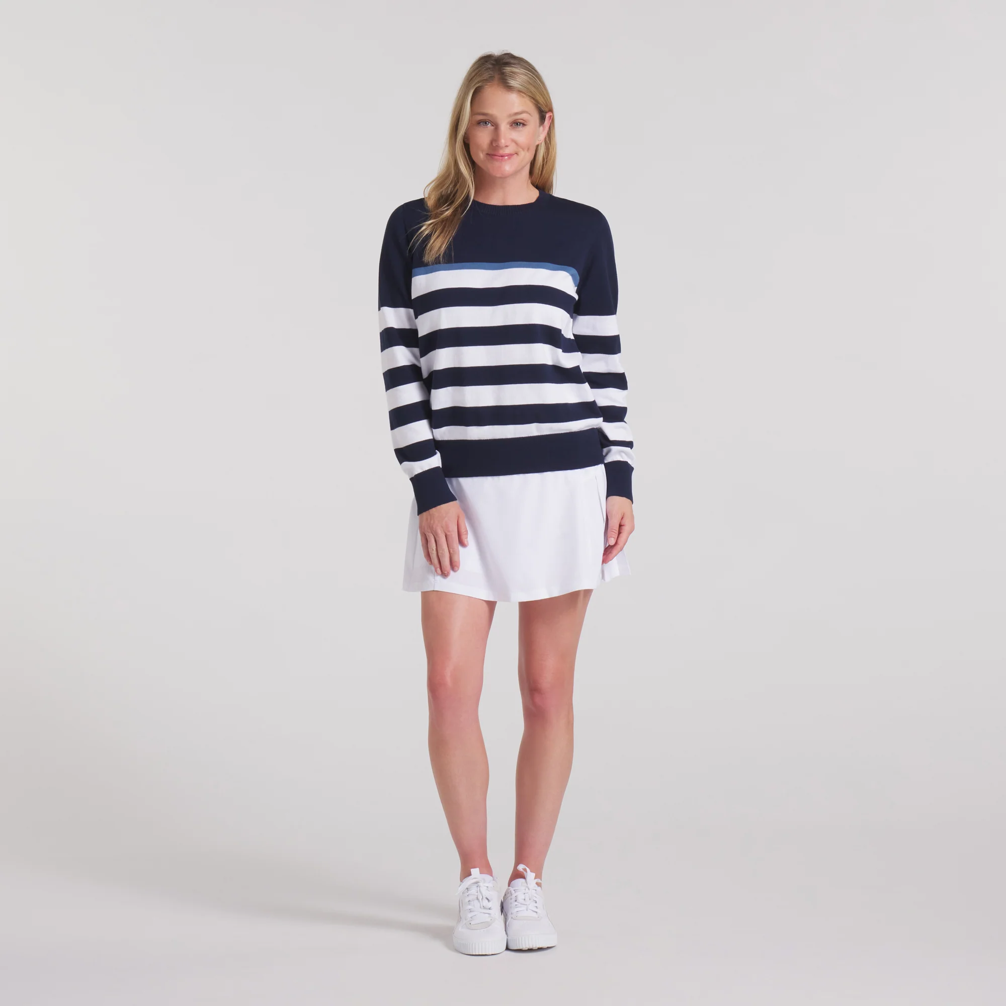 Women's Resort Stripe Golf Sweater - Image 4