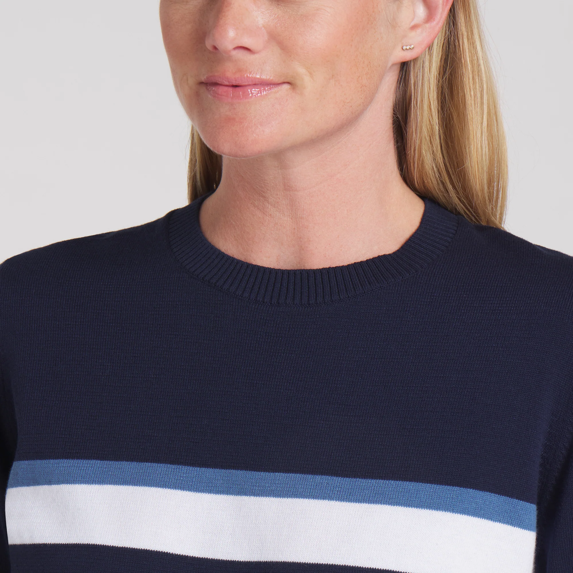 Women's Resort Stripe Golf Sweater - Image 5