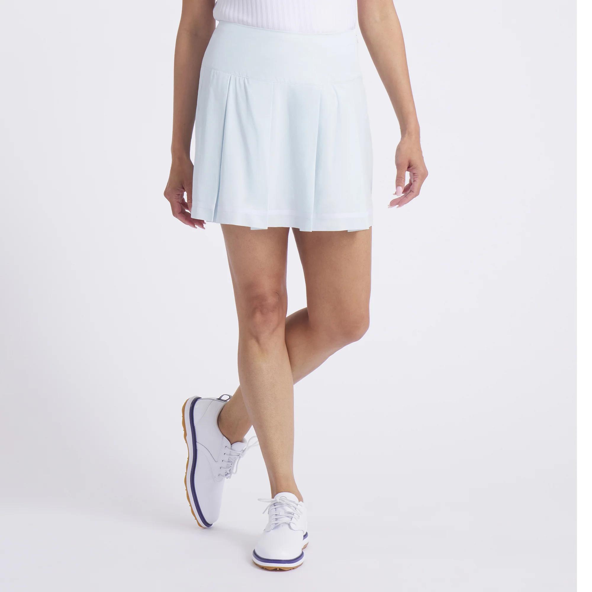 Women's Stripe Pleated Golf Skirt
