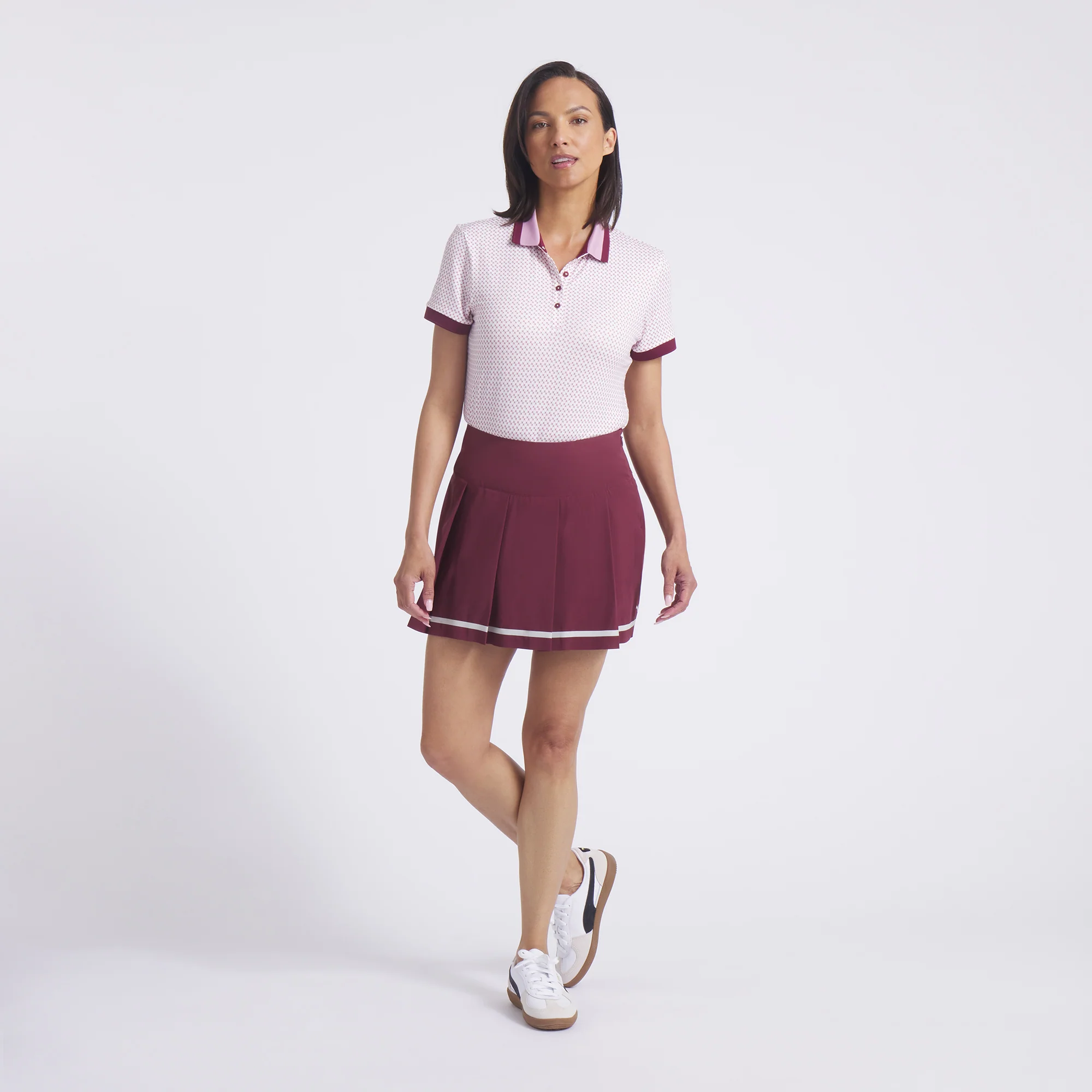 Women's Stripe Pleated Golf Skirt - Image 10