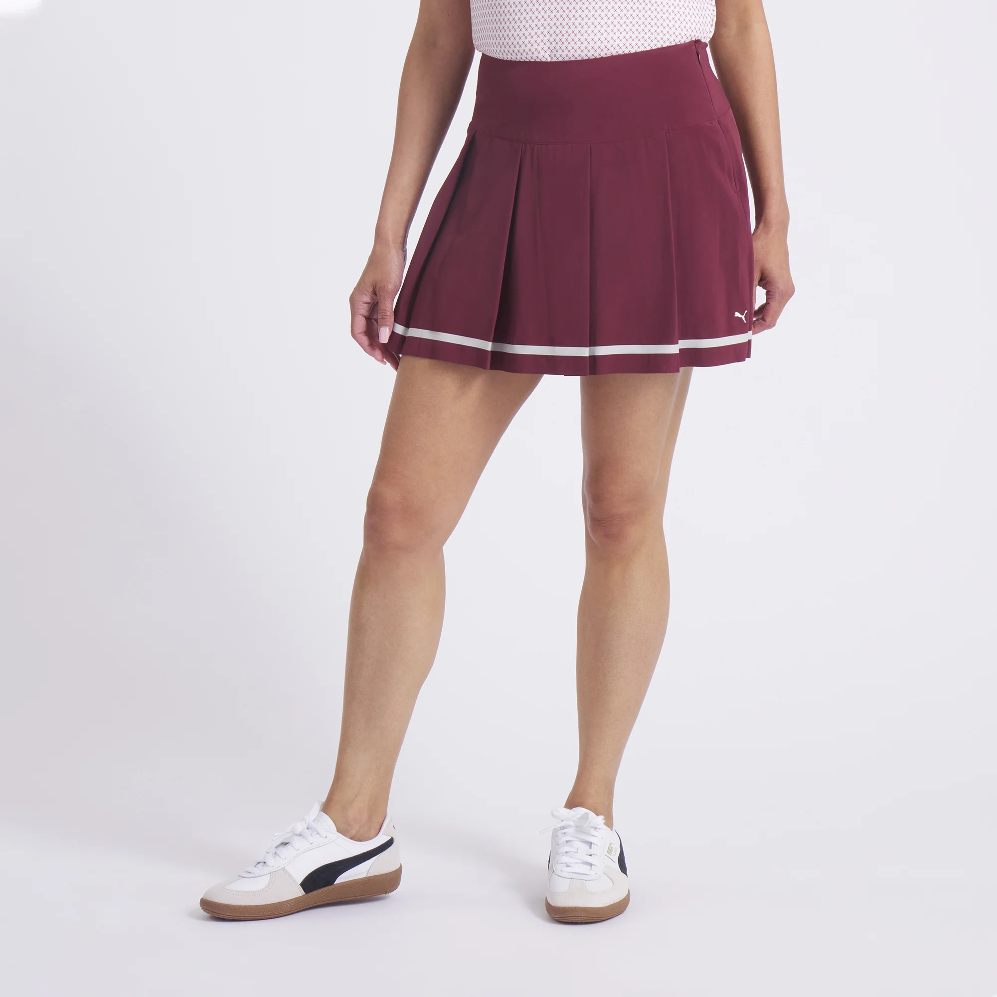 Women's Stripe Pleated Golf Skirt - Image 7