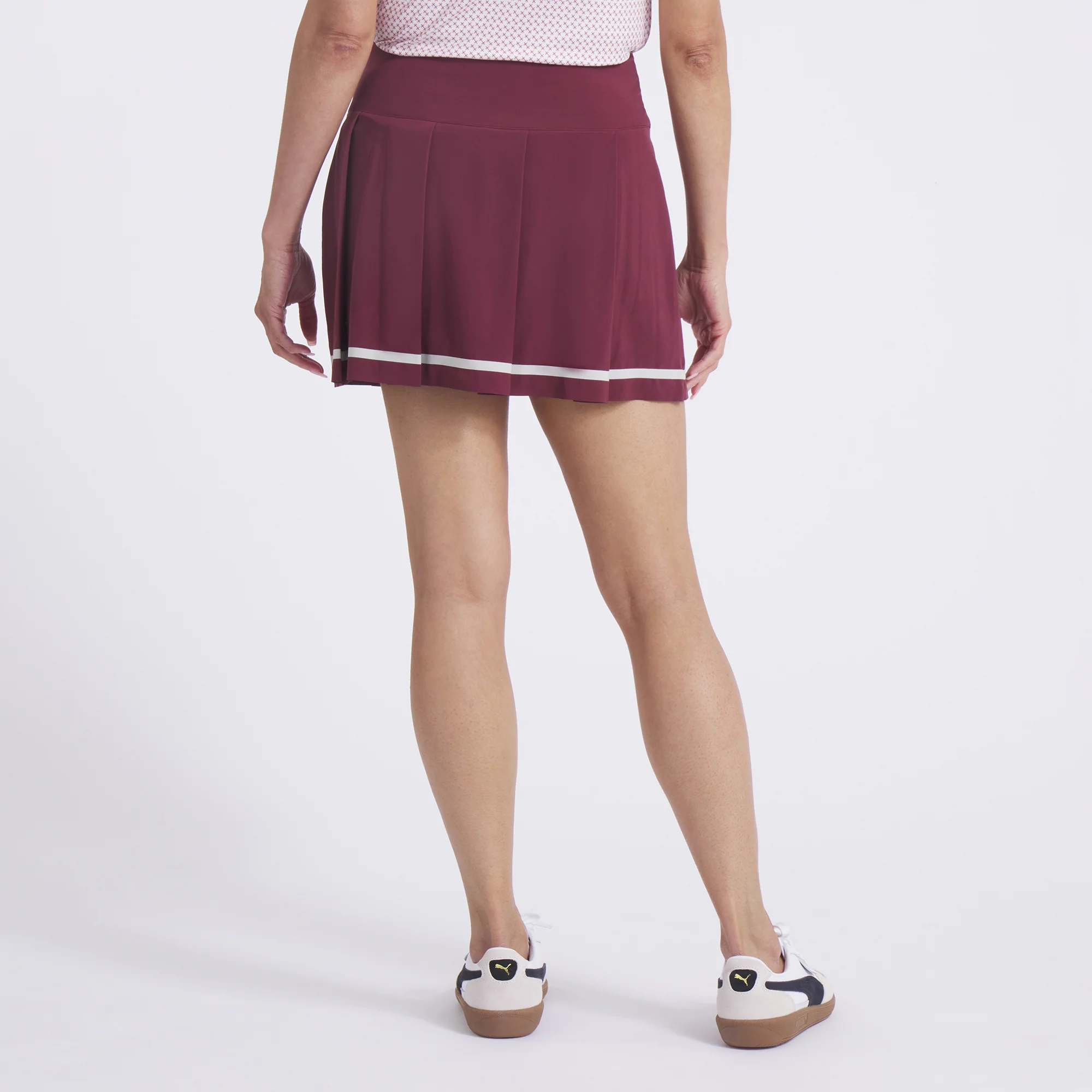 Women's Stripe Pleated Golf Skirt - Image 8