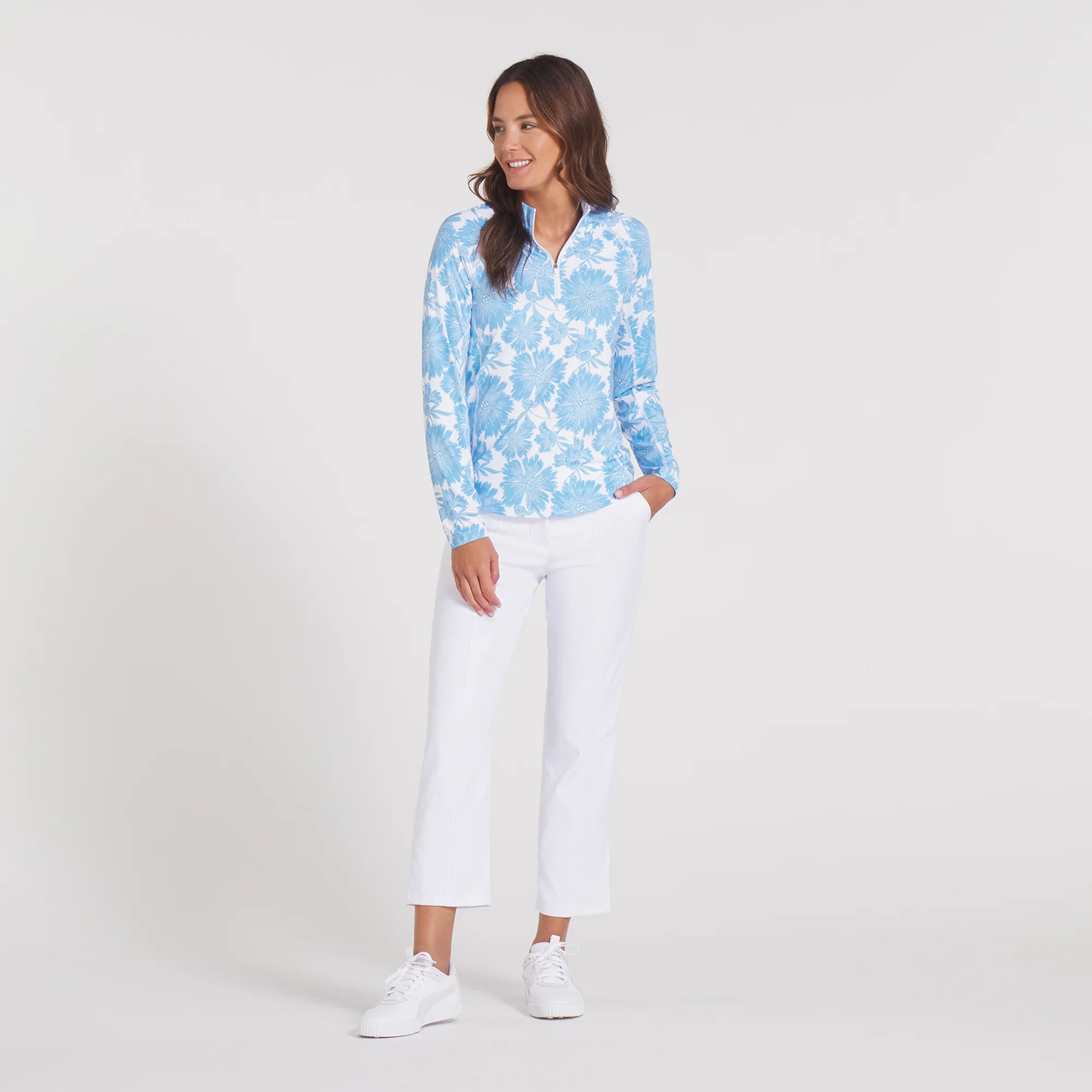 Women's YouV Botanic Golf 1/4 Zip - Image 3