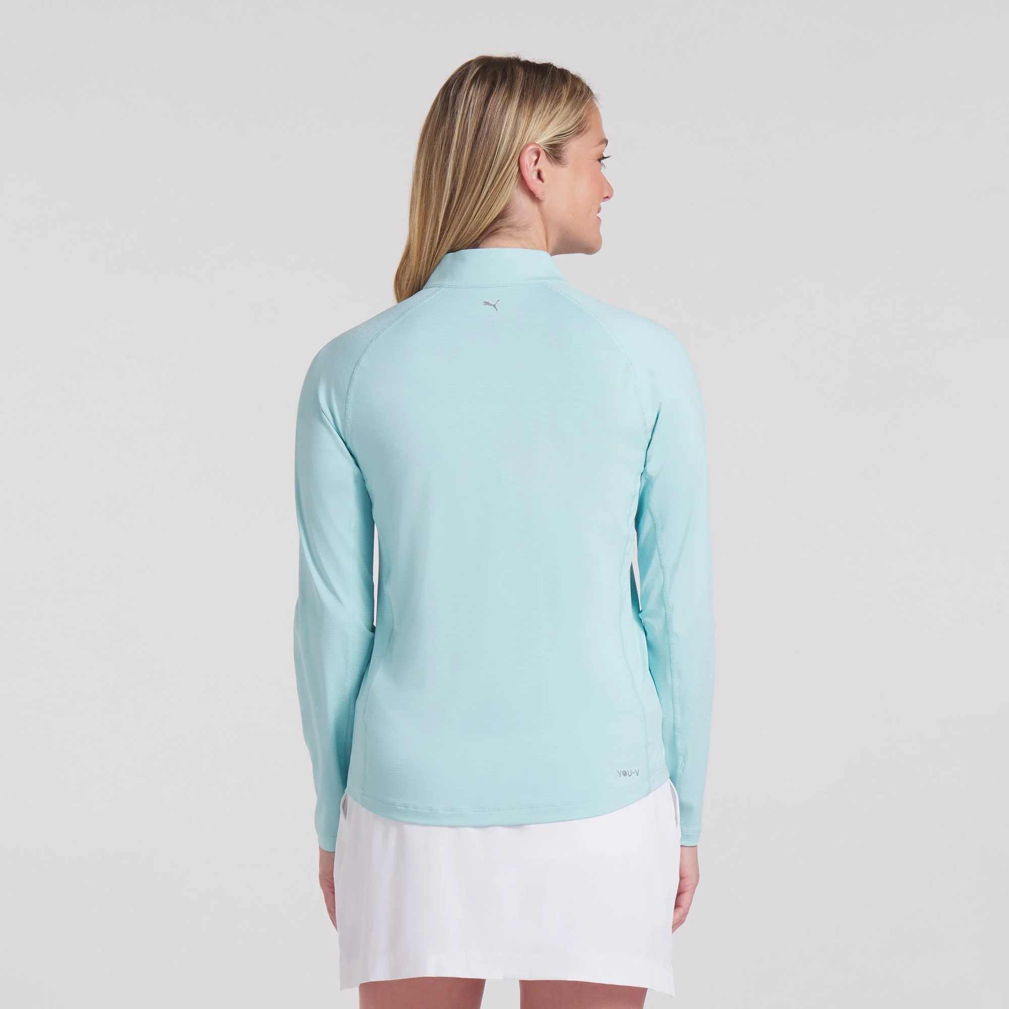 Women's YouV Brrr Solid Golf 1/4 Zip - Image 2