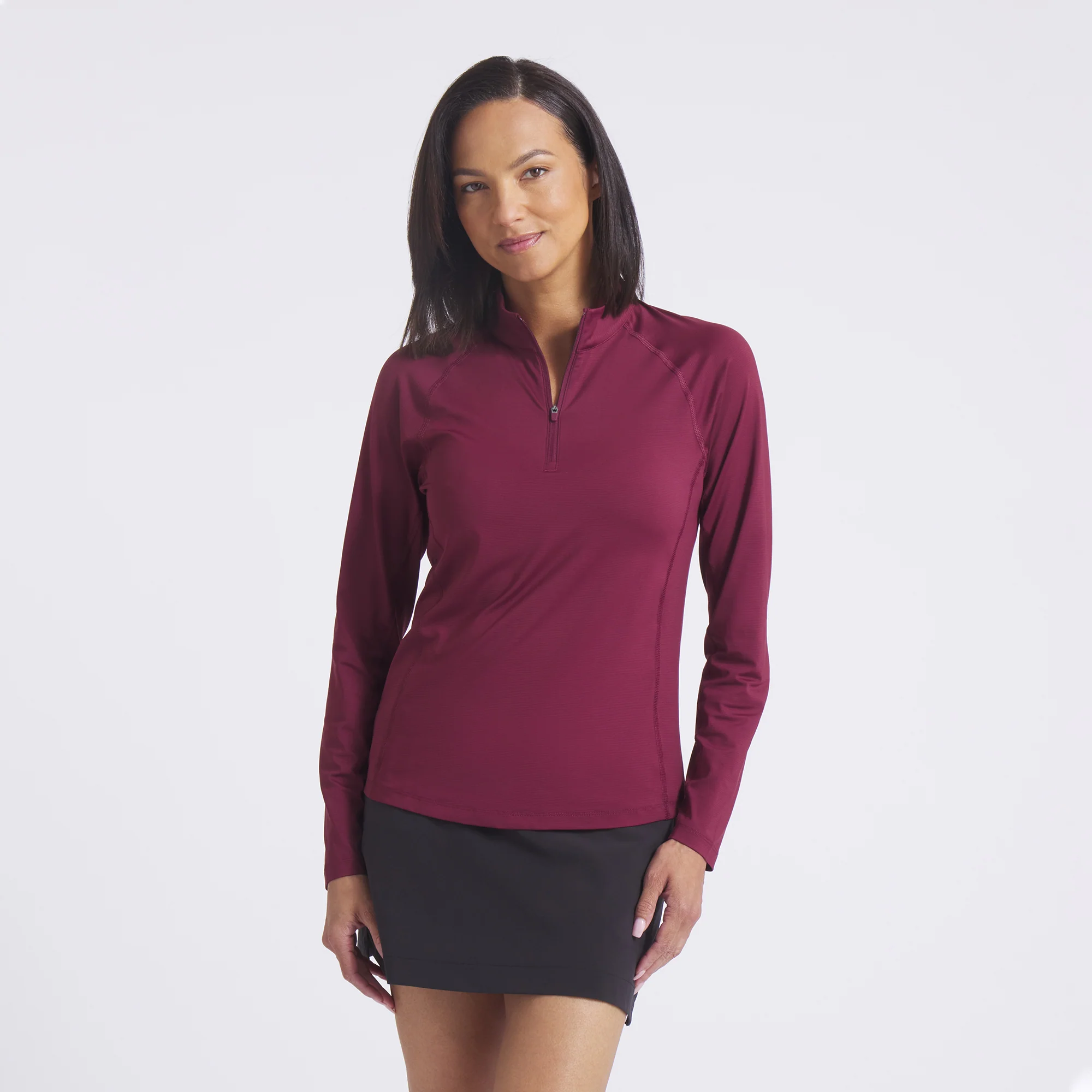 Women's YouV Brrr Solid Golf 1/4 Zip - Image 48