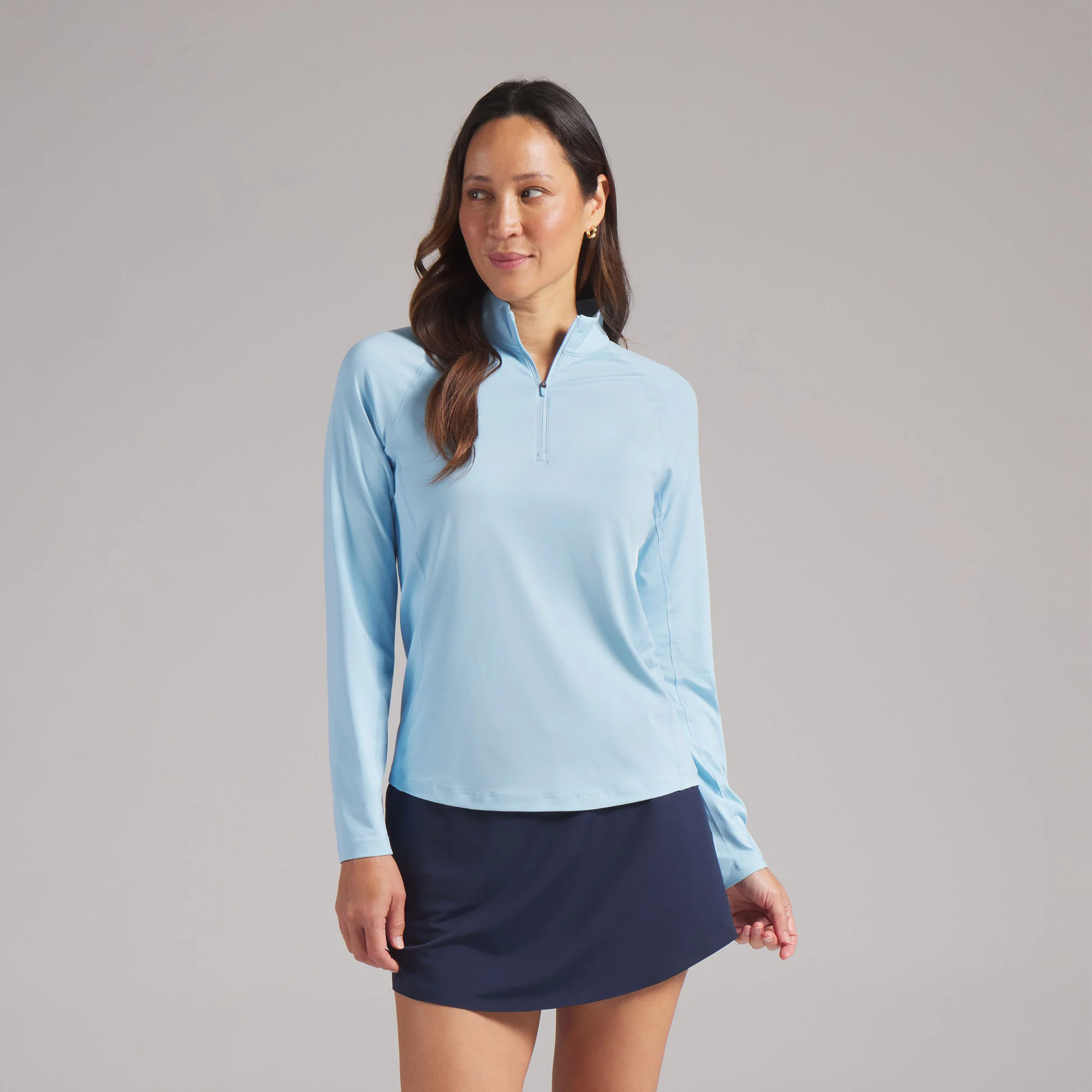 Women's YouV Brrr Solid Golf 1/4 Zip - Image 66