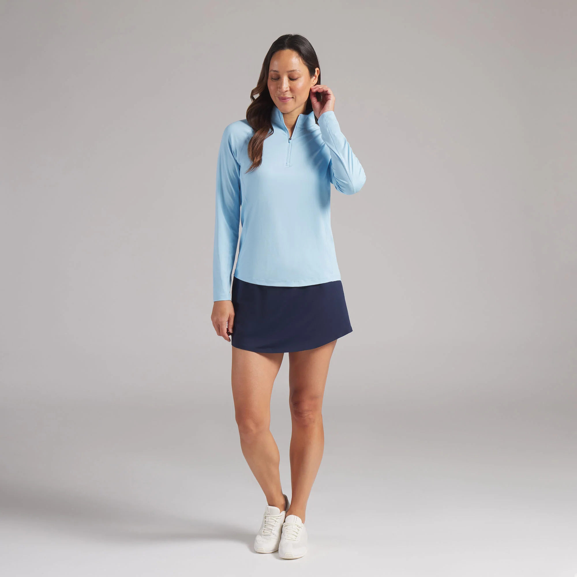 Women's YouV Brrr Solid Golf 1/4 Zip - Image 68