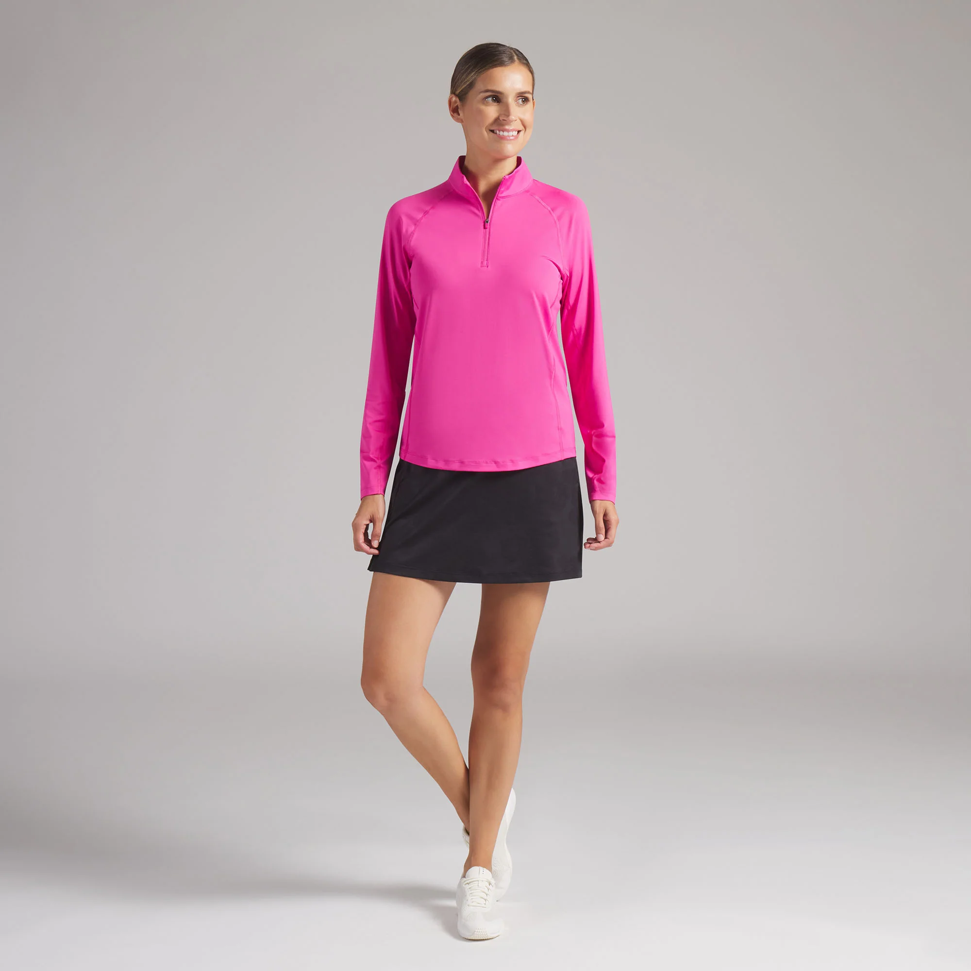 Women's YouV Brrr Solid Golf 1/4 Zip - Image 74