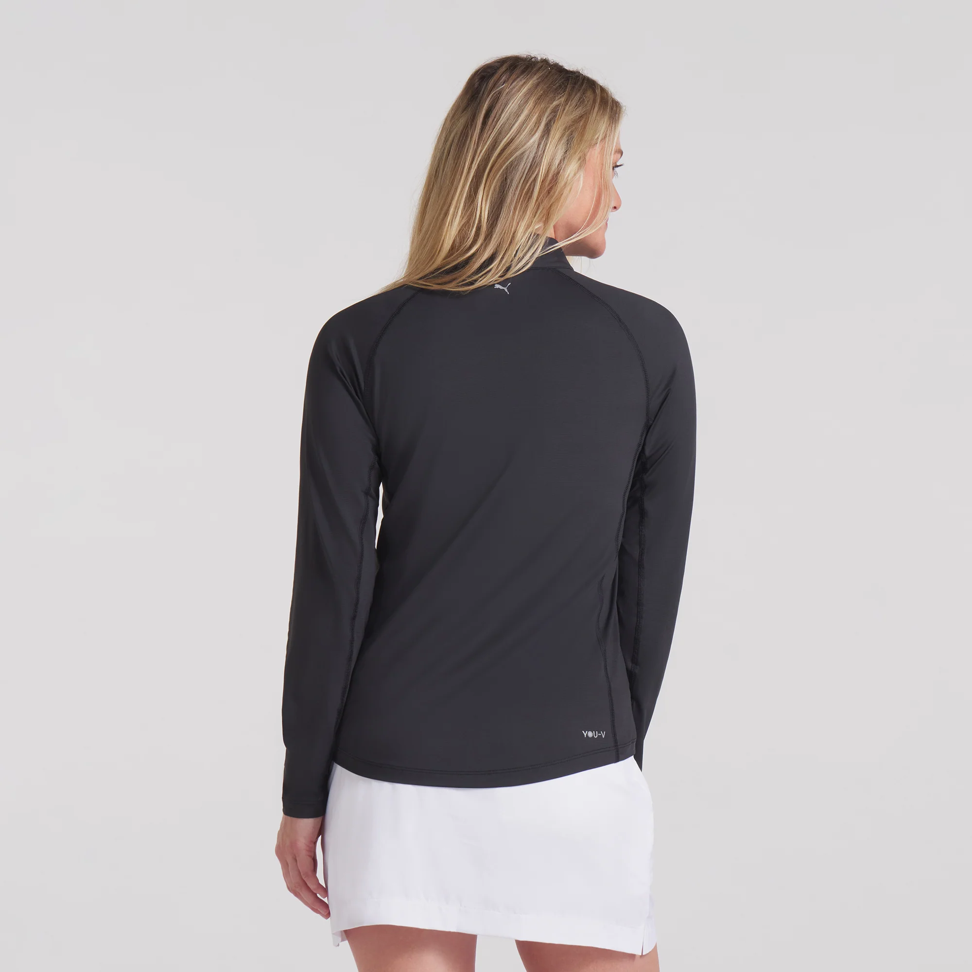 Women's YouV Brrr Solid Golf 1/4 Zip - Image 8